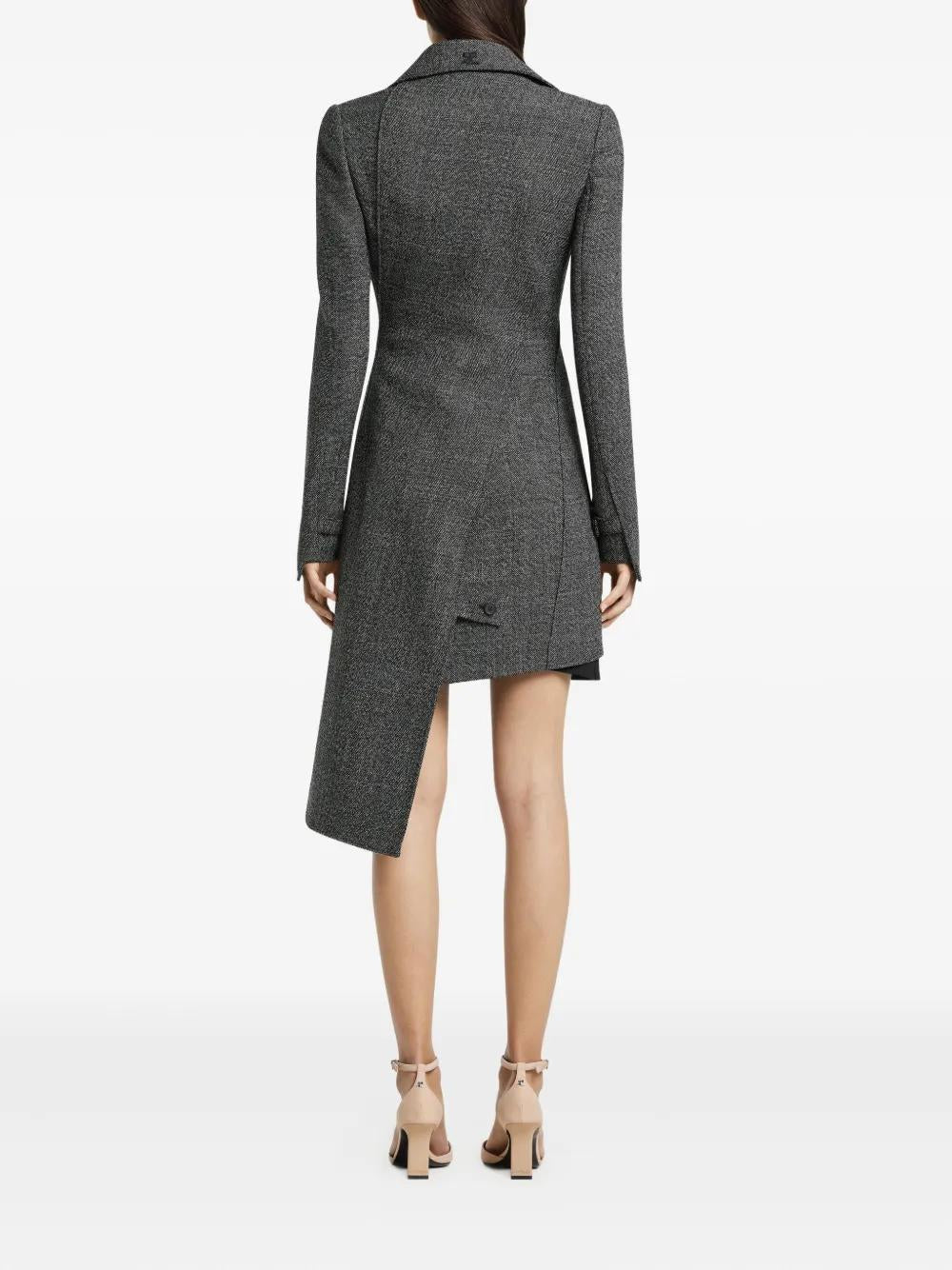 COURREGÈS Asymmetrical Woolen Jacket