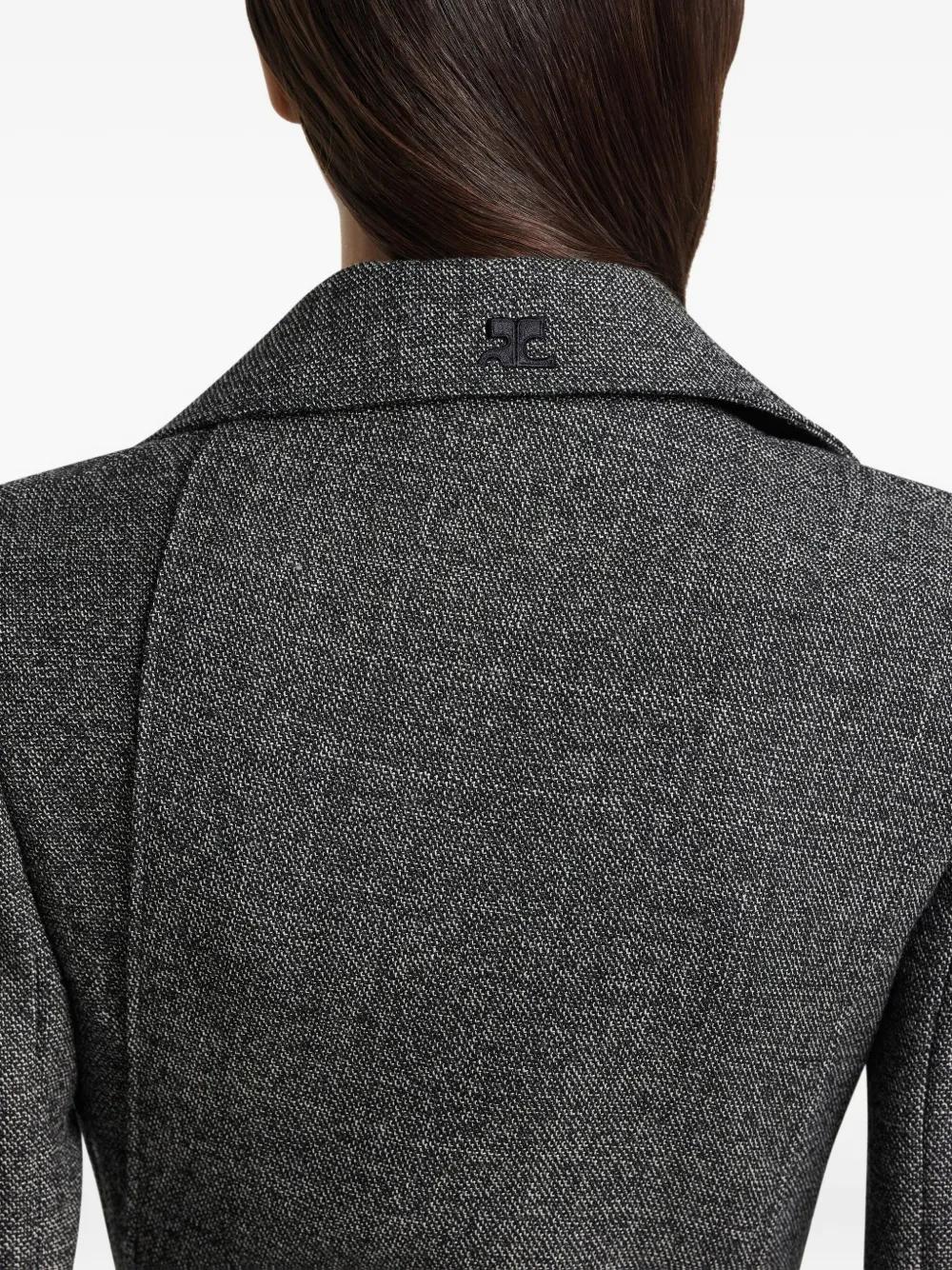 COURREGÈS Asymmetrical Woolen Jacket