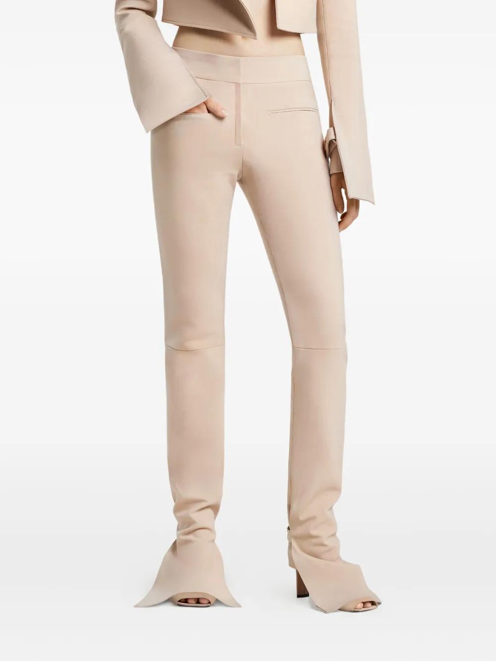 COURREGÈS Women’s Bootcut Trousers - Adjustable Ankle Band