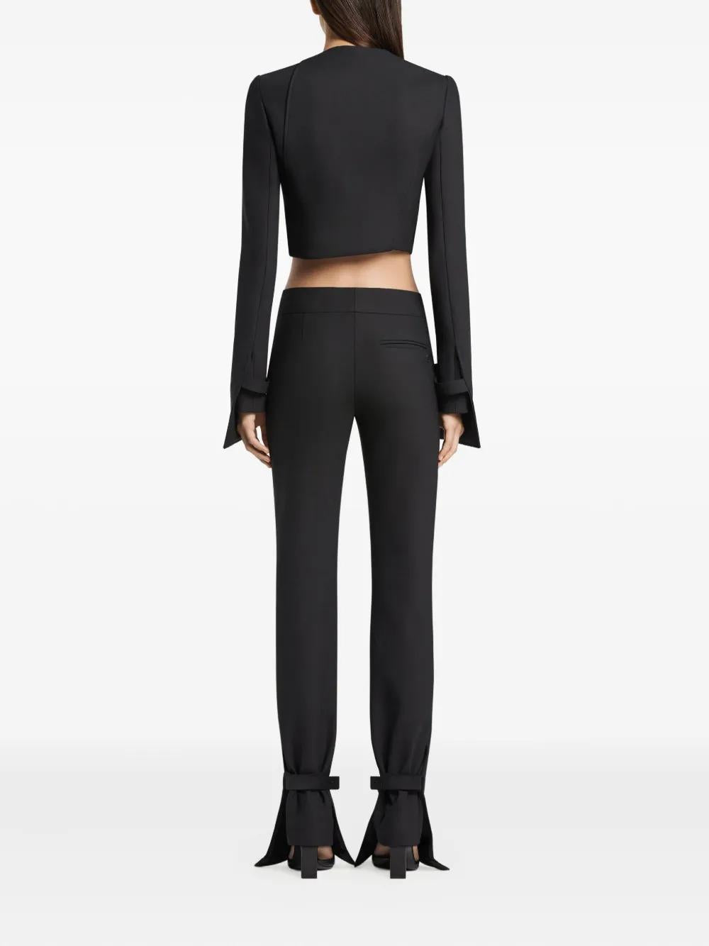 COURREGÈS Bootcut Trousers with Adjustable Ankle Band