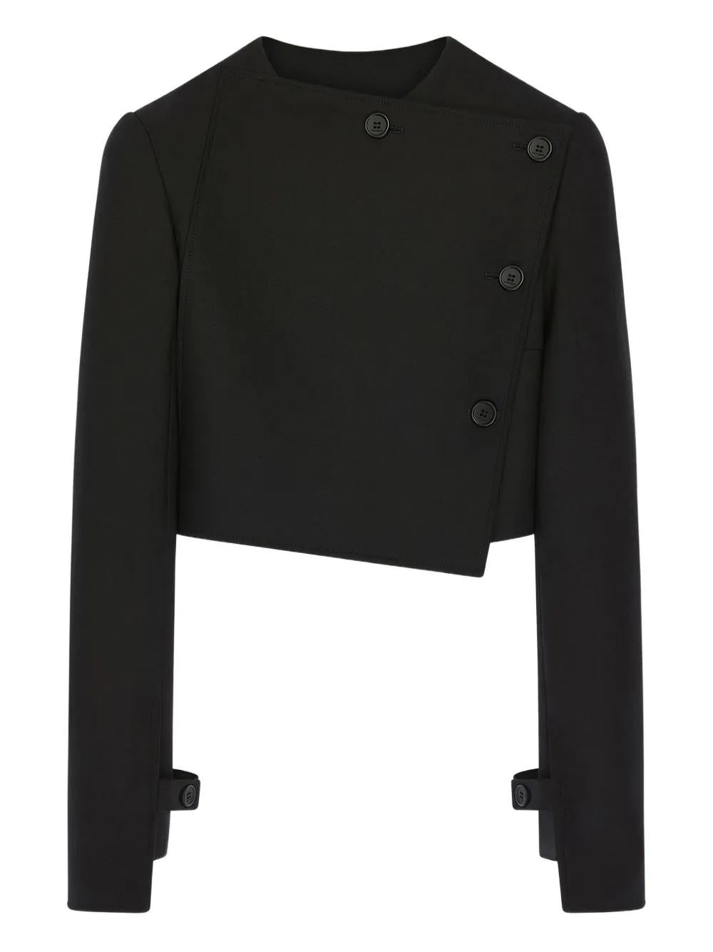 COURREGÈS Asymmetrical Buttoned Mini Jacket