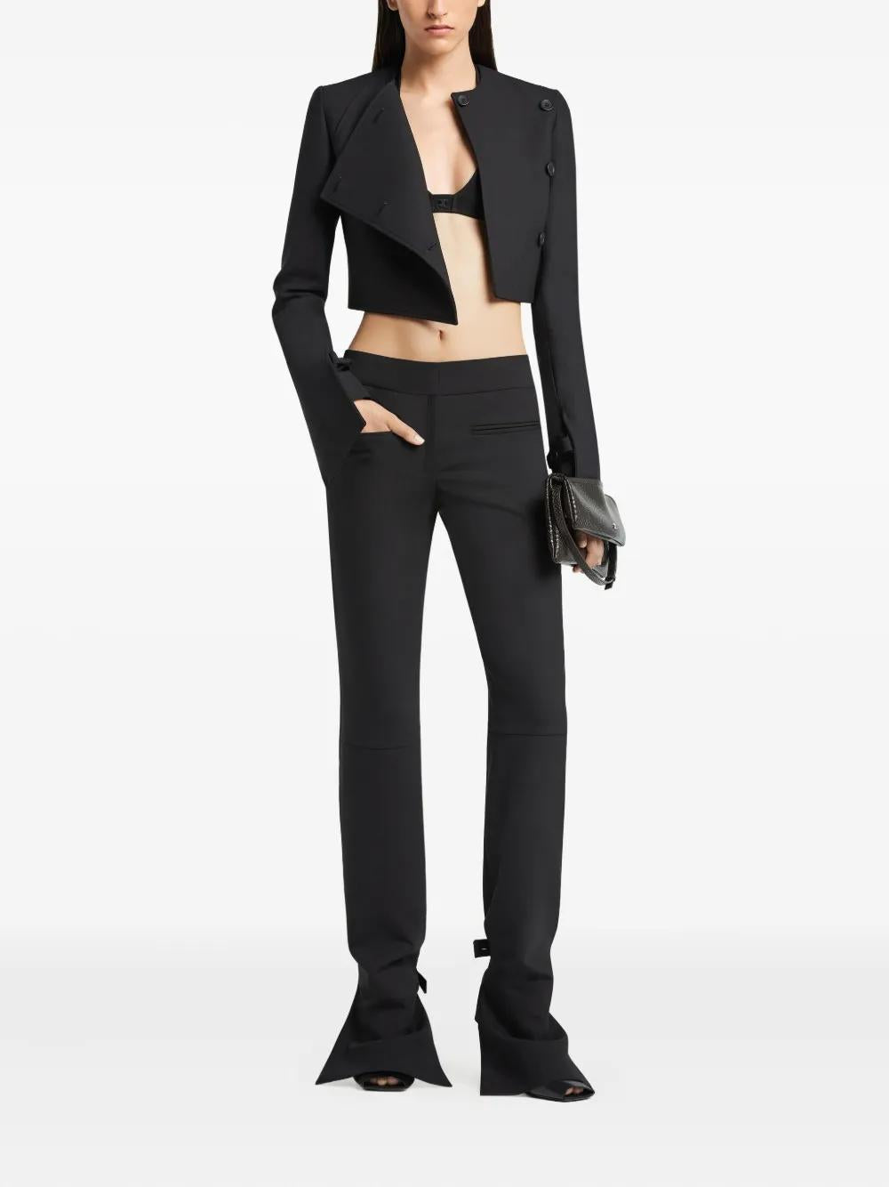 COURREGÈS Asymmetrical Buttoned Mini Jacket