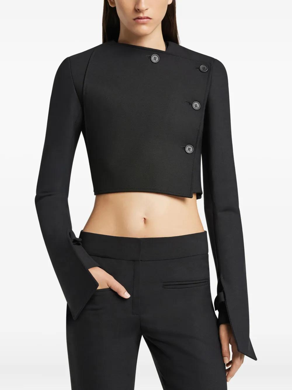 COURREGÈS Asymmetrical Buttoned Mini Jacket