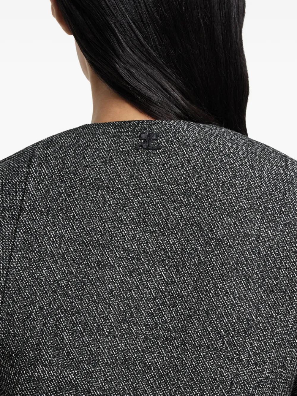 COURREGÈS Asymmetrically Buttoned Mini Jacket