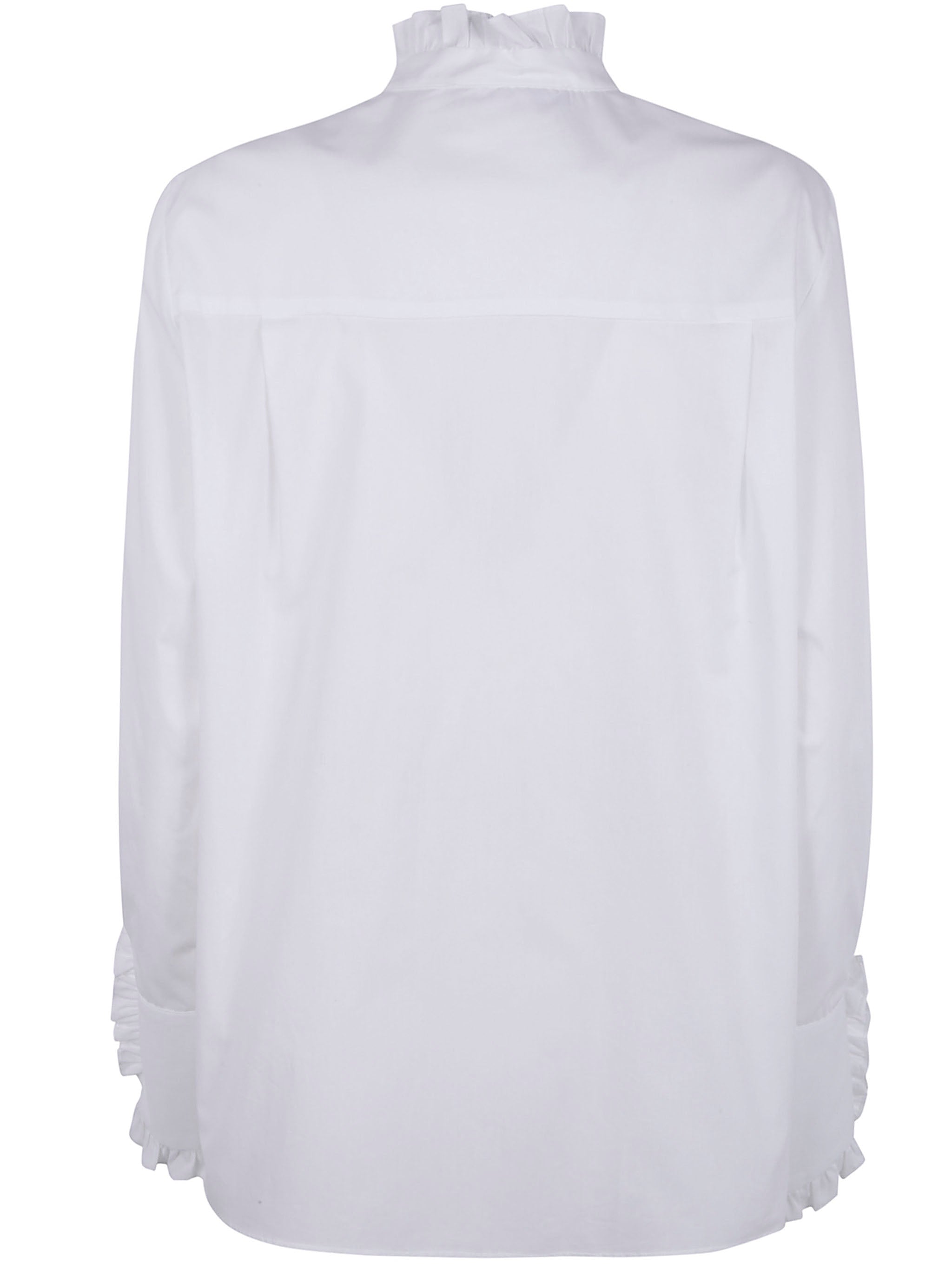 DRHOPE Ruffled Cotton Shirt for Women