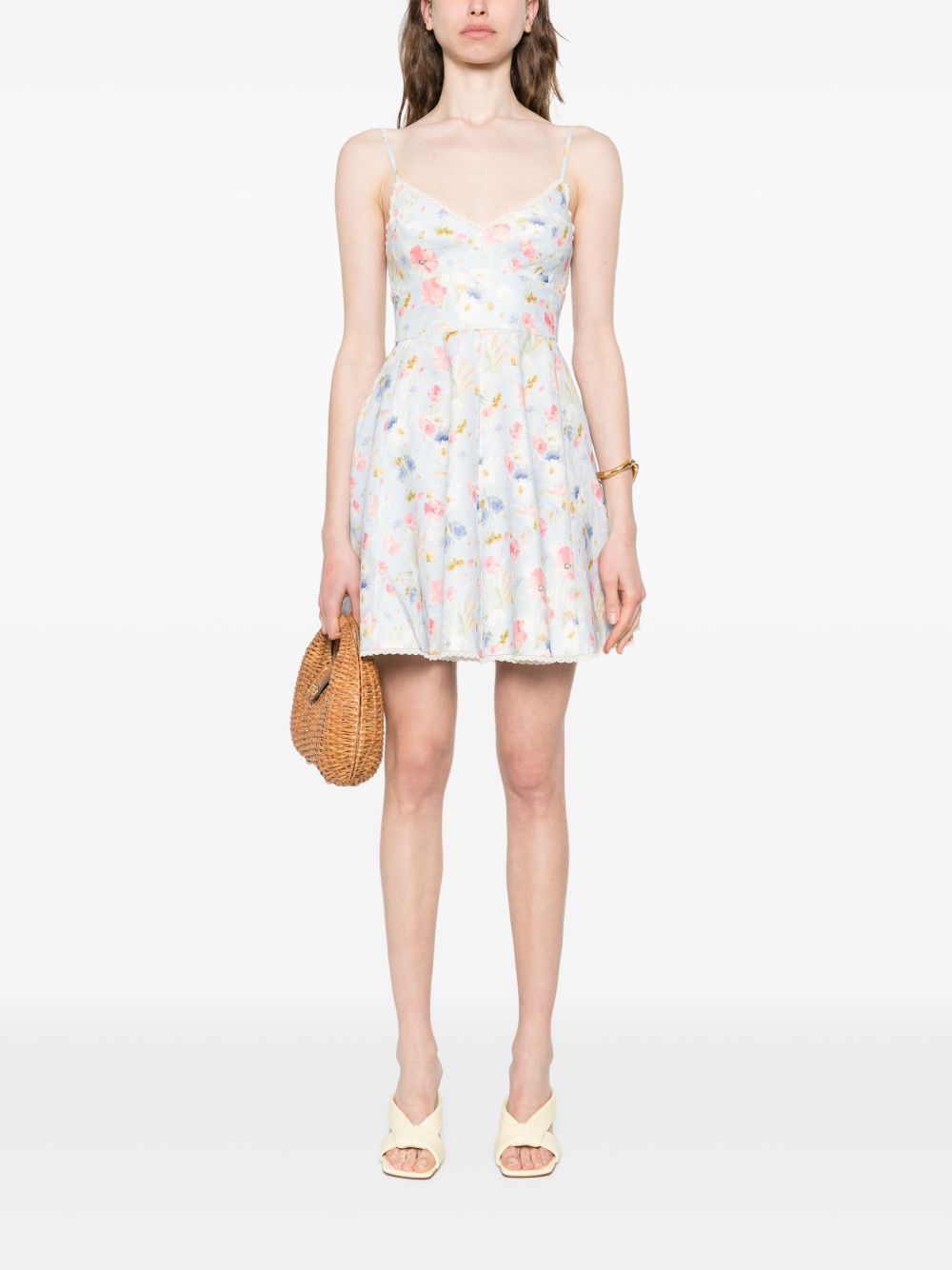 ZIMMERMANN Lucky Linen Mini Dress