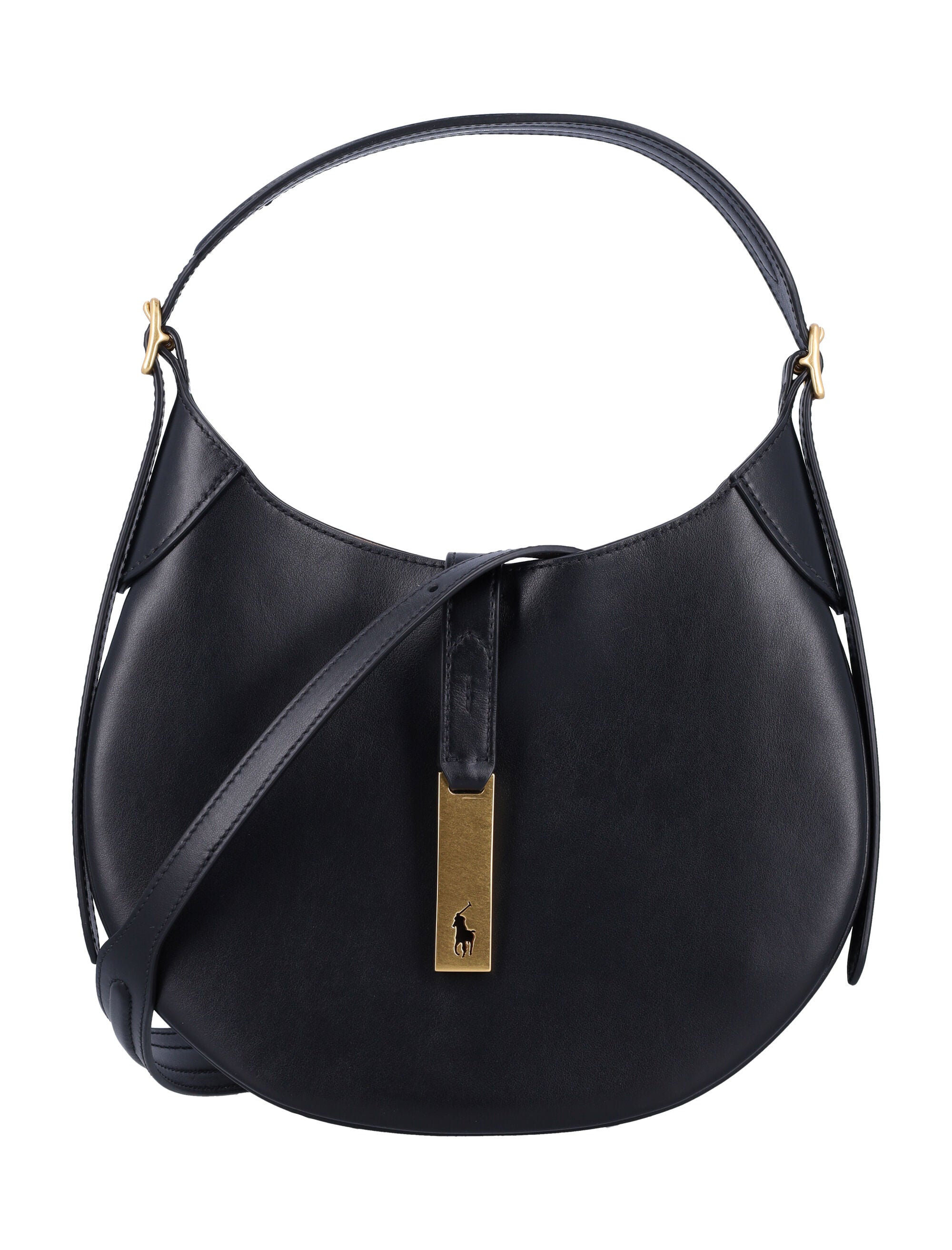 POLO RALPH LAUREN Mini Adjustable Leather Shoulder Handbag