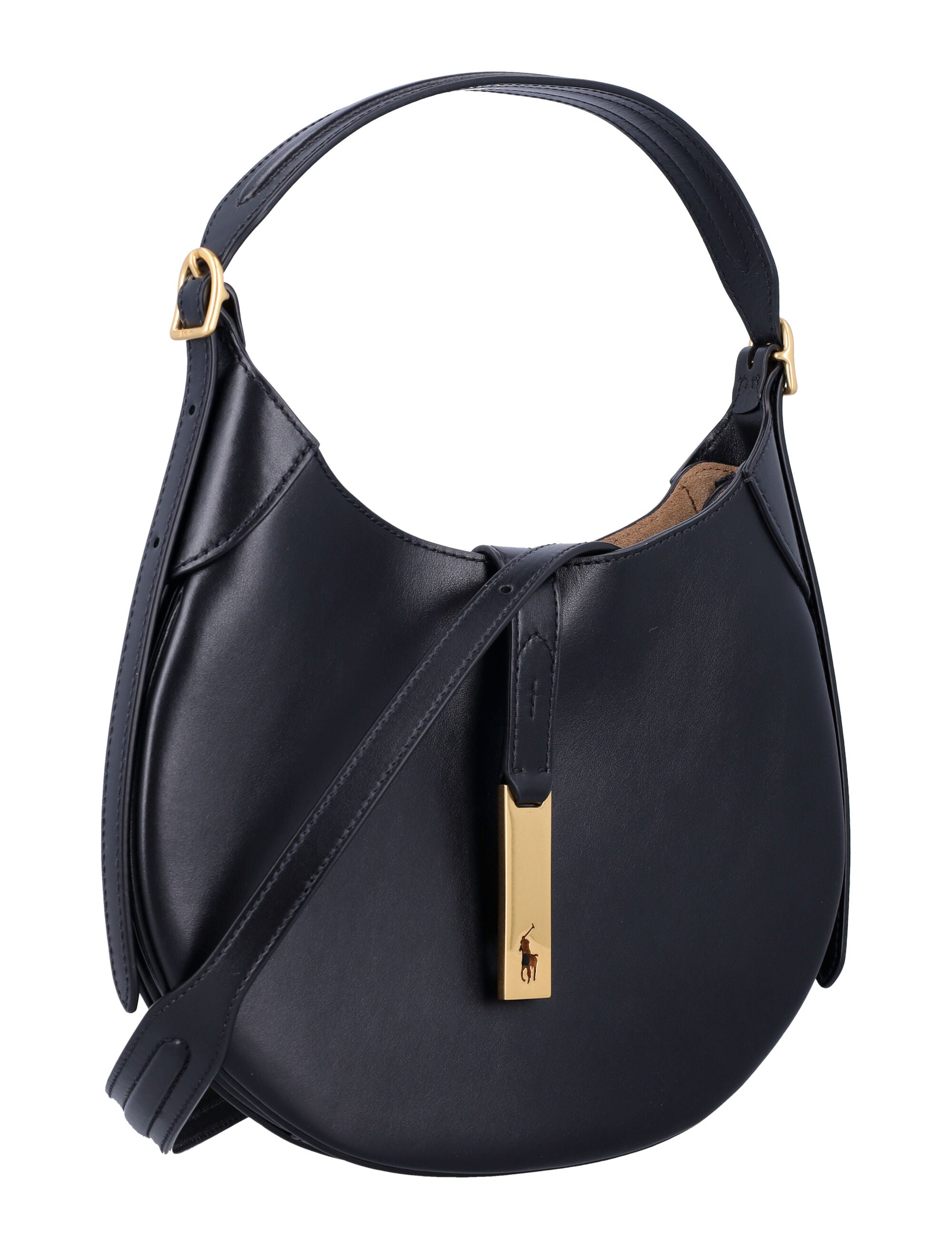 POLO RALPH LAUREN Mini Adjustable Leather Shoulder Handbag