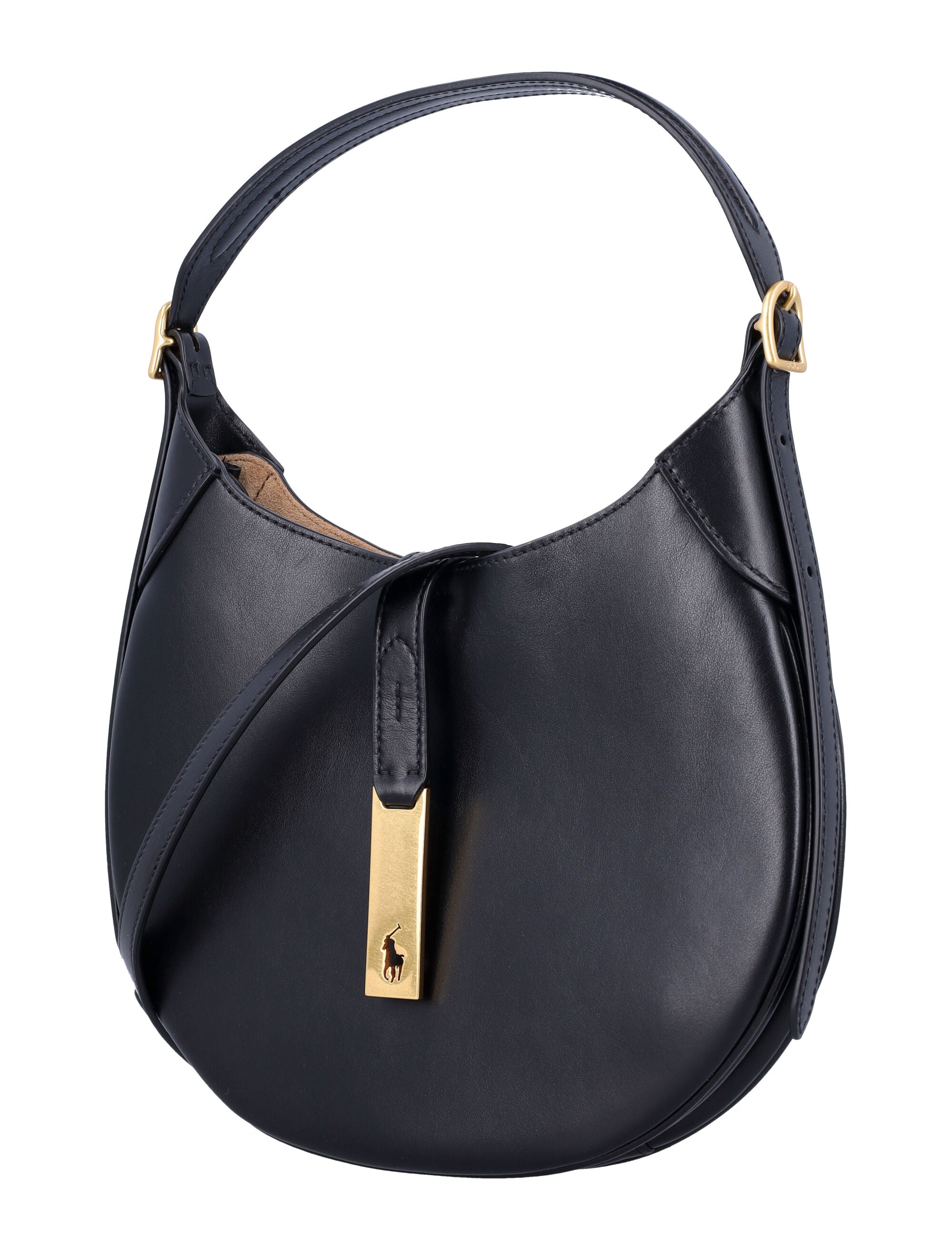 POLO RALPH LAUREN Mini Adjustable Leather Shoulder Handbag