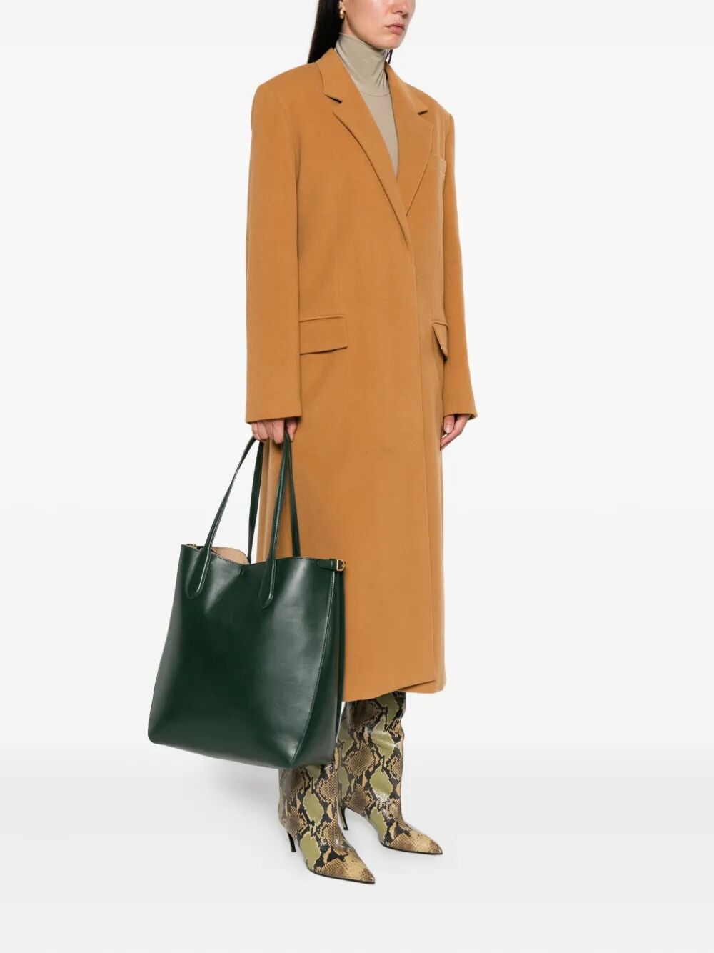 POLO RALPH LAUREN Luxe Leather Tote Handbag - Large