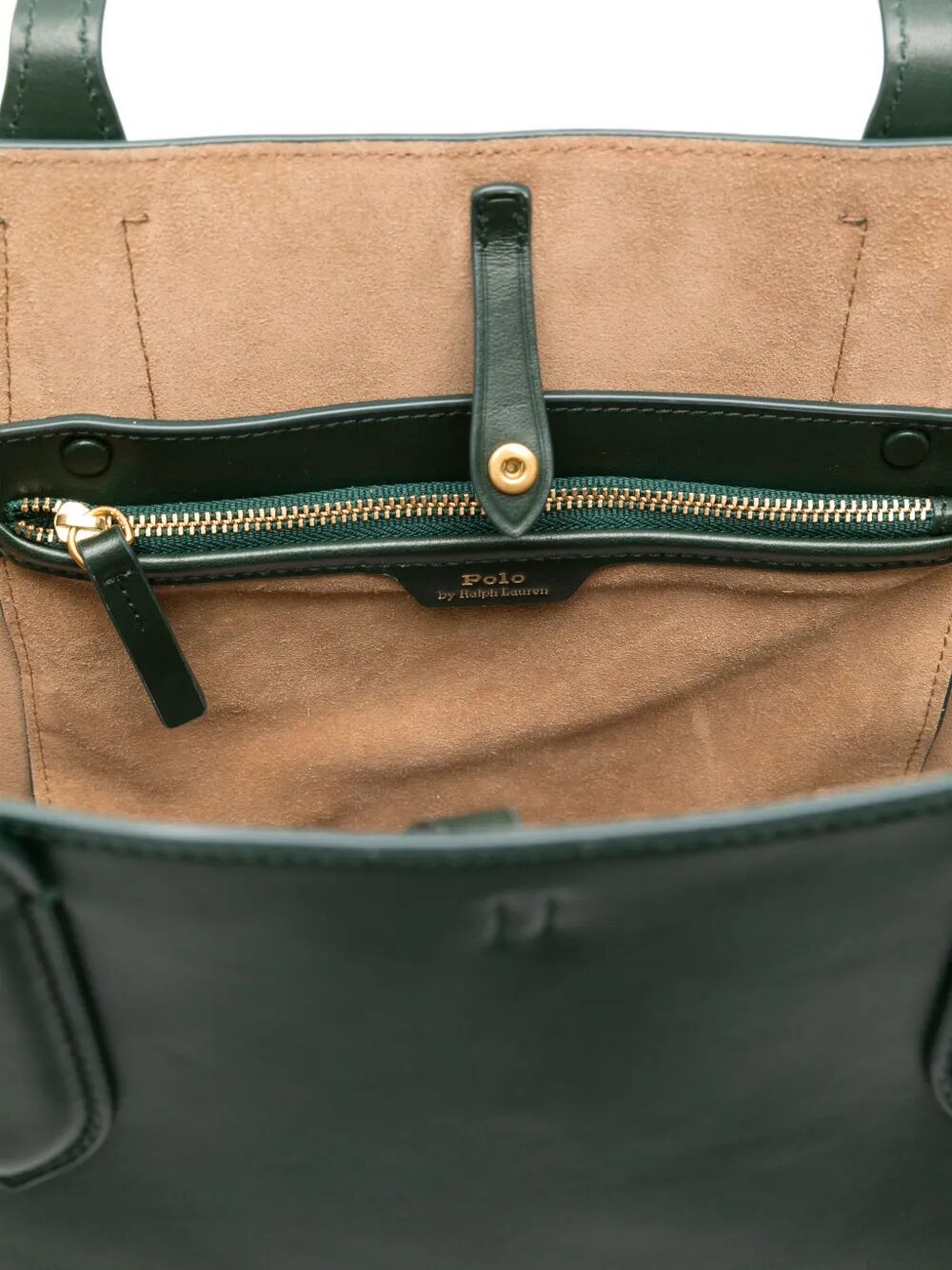 POLO RALPH LAUREN Luxe Leather Tote Handbag - Large