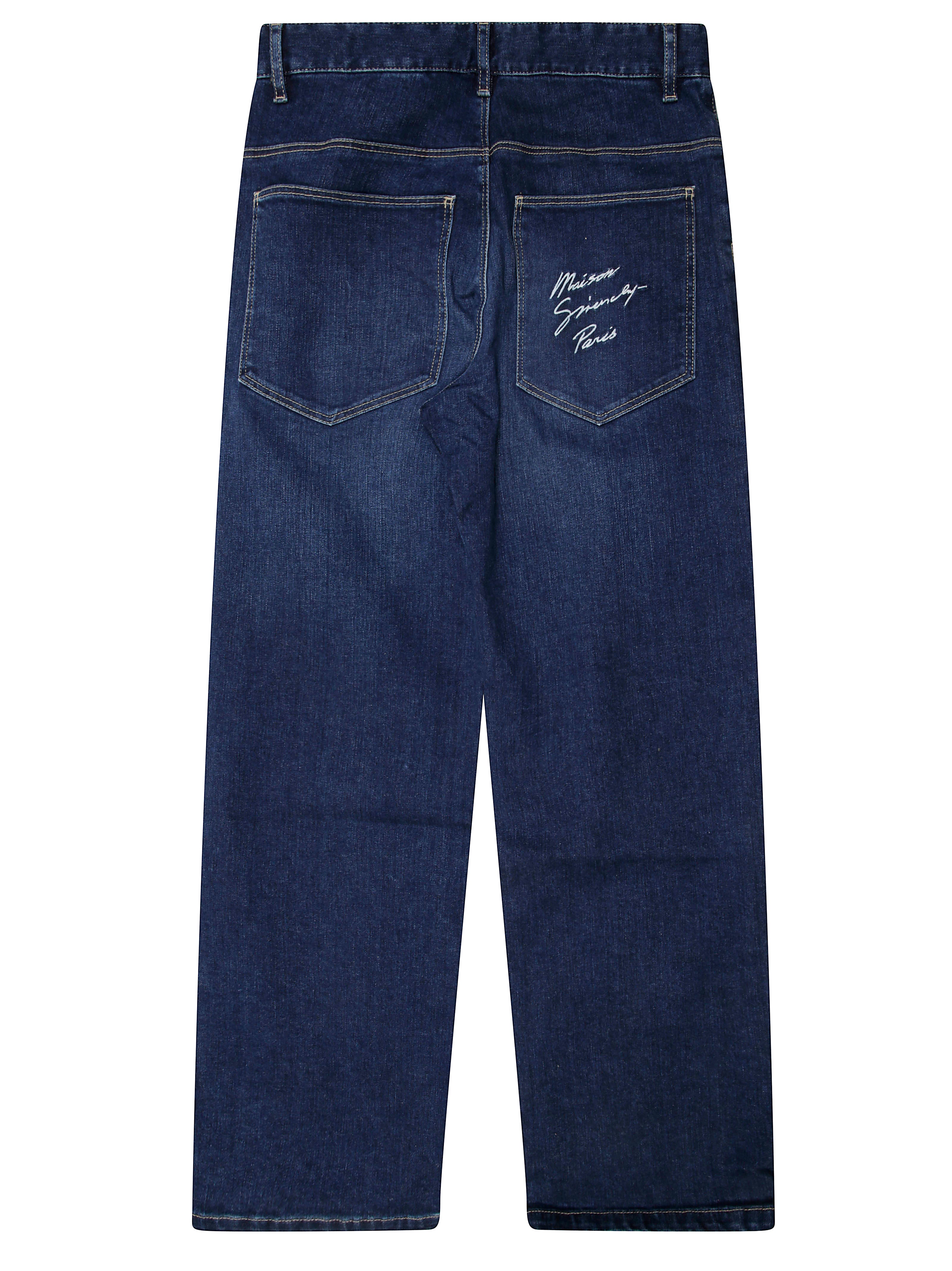 GIVENCHY Mid-Wash Mini Jeans with Logo Pocket