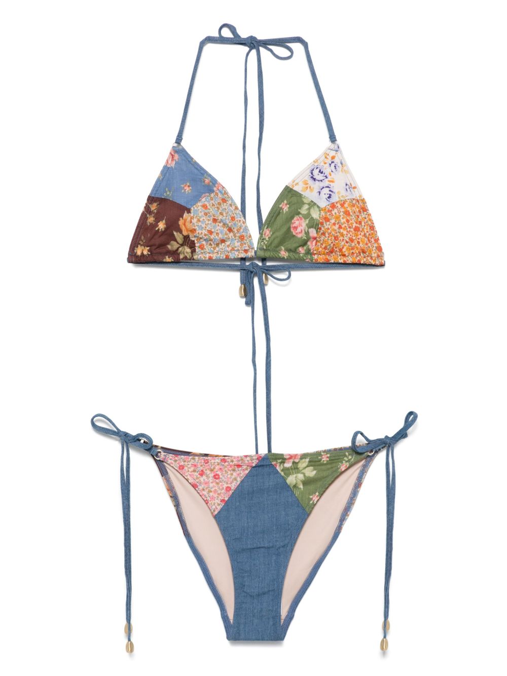 ZIMMERMANN Halterneck Tie Bikini Set