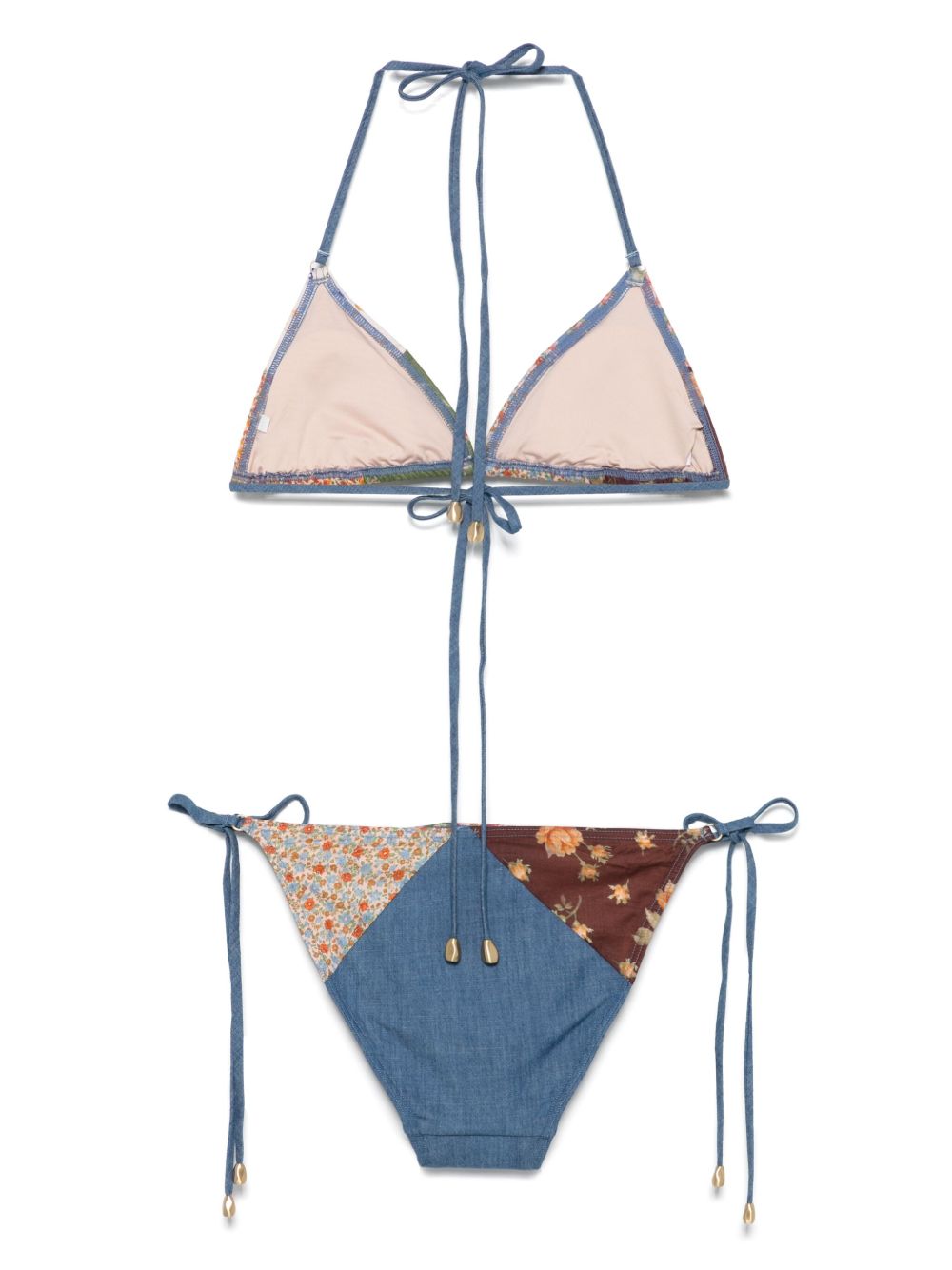 ZIMMERMANN Halterneck Tie Bikini Set