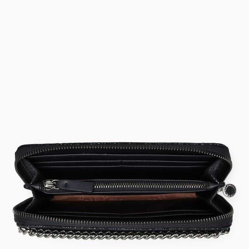 STELLA MCCARTNEY Mini Zip-Around Wallet with Chain Detail