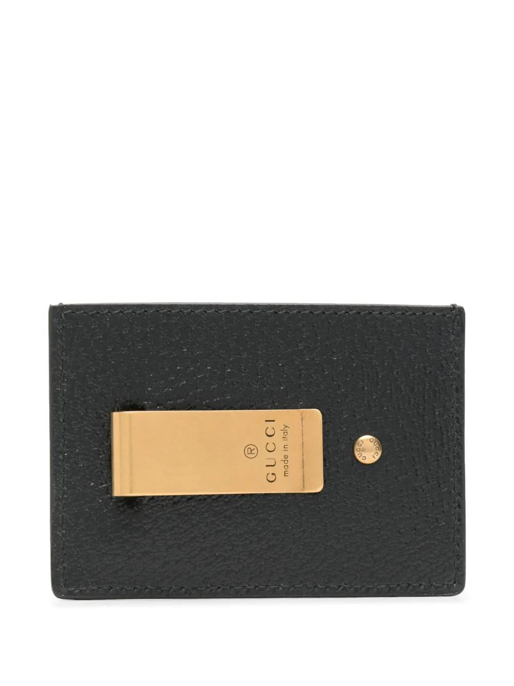 GUCCI Mini Grained Leather Cardholder