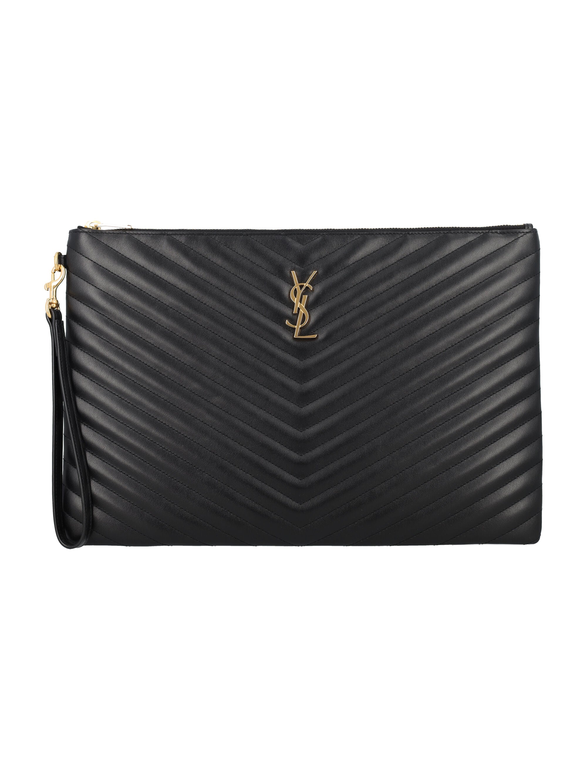 SAINT LAURENT D.C. Mono Mini Pouch Handbag