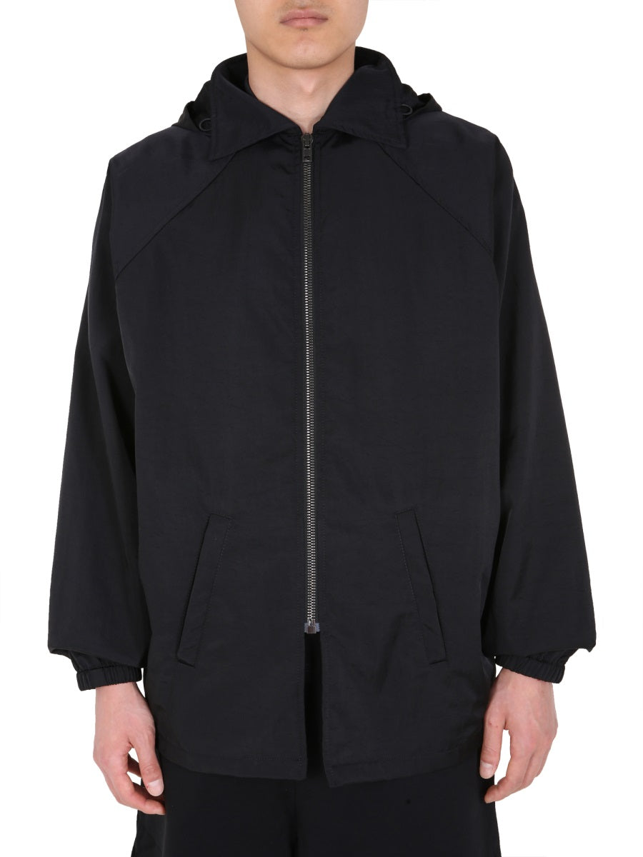 MOSCHINO Hooded Front Zip Wind Jacket for Men