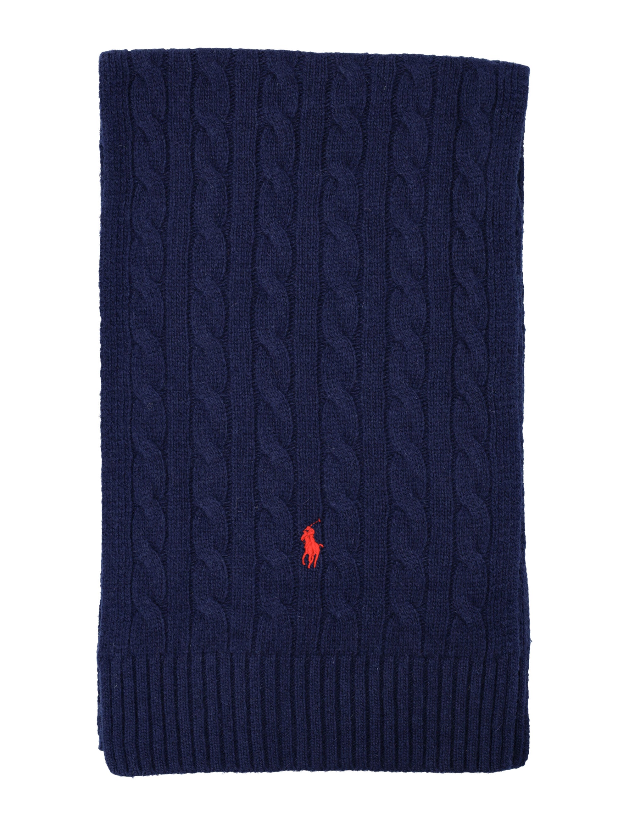 POLO RALPH LAUREN Wool-Blend Cable-Knit Scarf (183 cm x 26 cm)