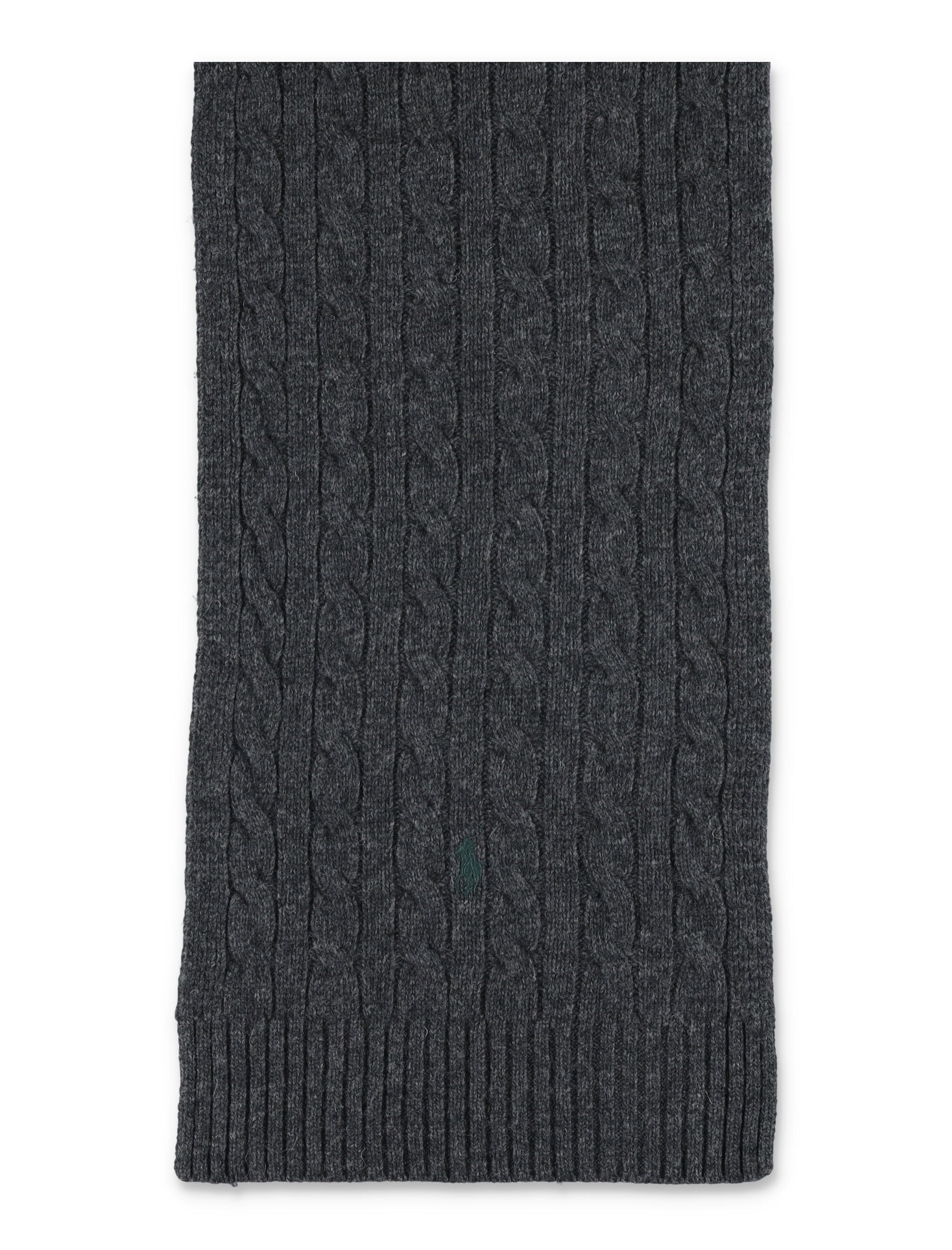 POLO RALPH LAUREN Wool-Blend Cable-Knit Scarf 183 cm