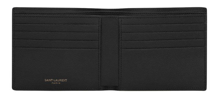SAINT LAURENT Men's Mini Leather Wallet