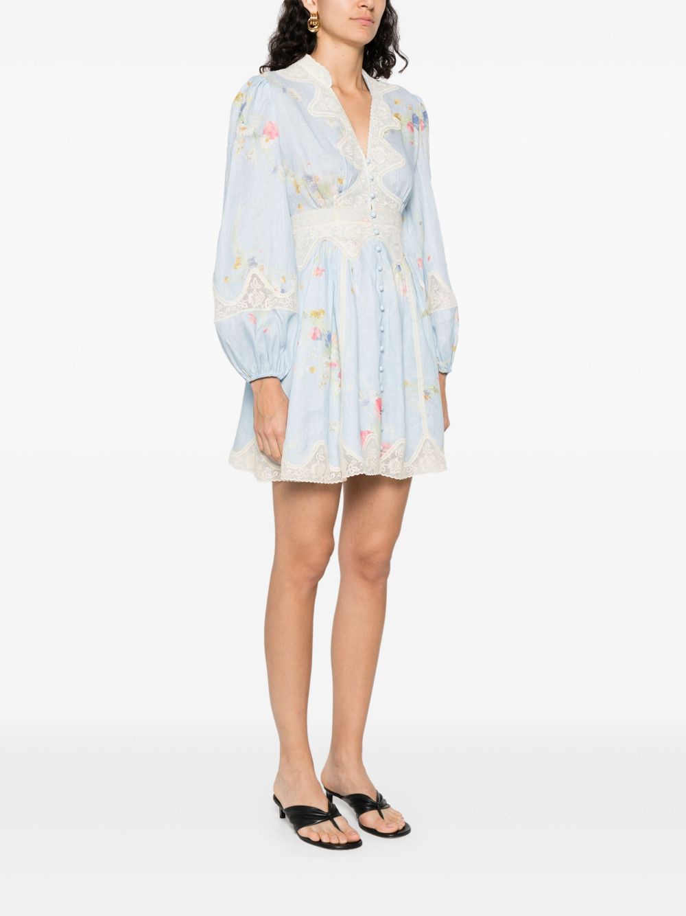 ZIMMERMANN Lucky Linen Mini Dress