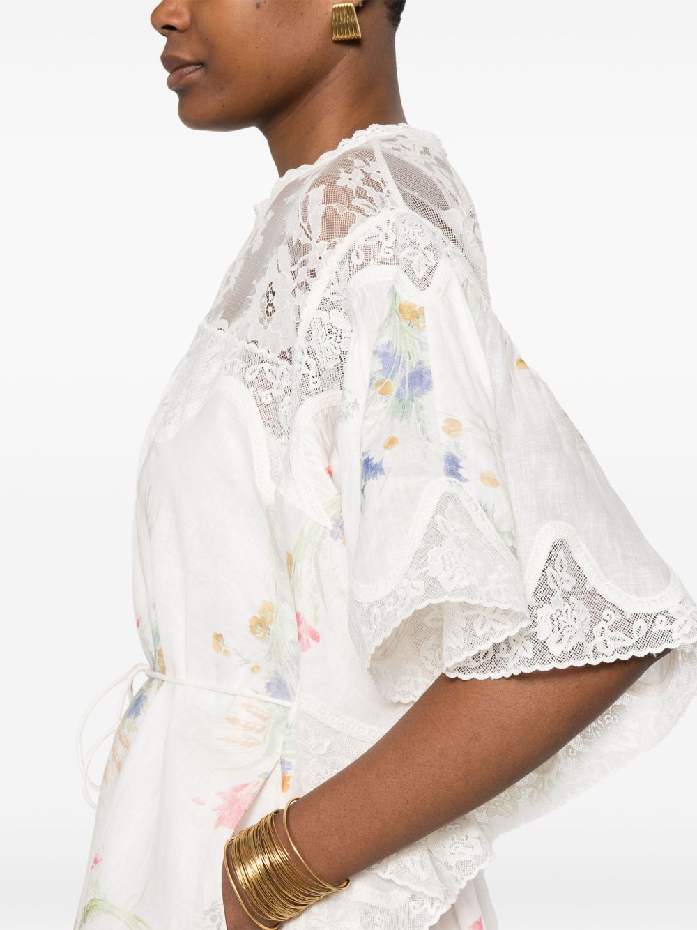 ZIMMERMANN Floral Print Mini Dress for Women