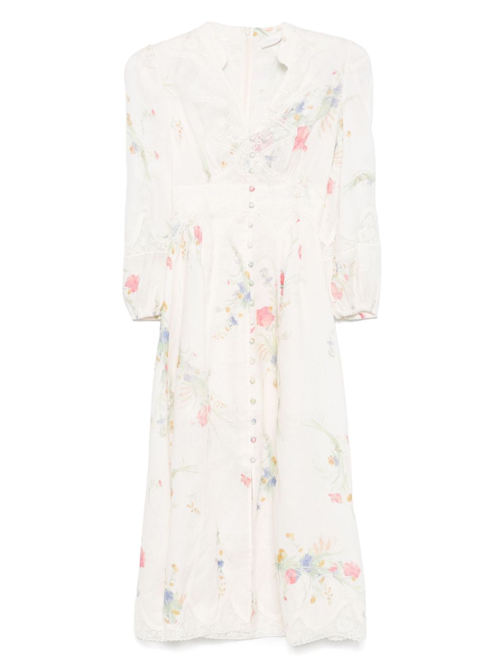 ZIMMERMANN Lucky Midi Dress - Size 0