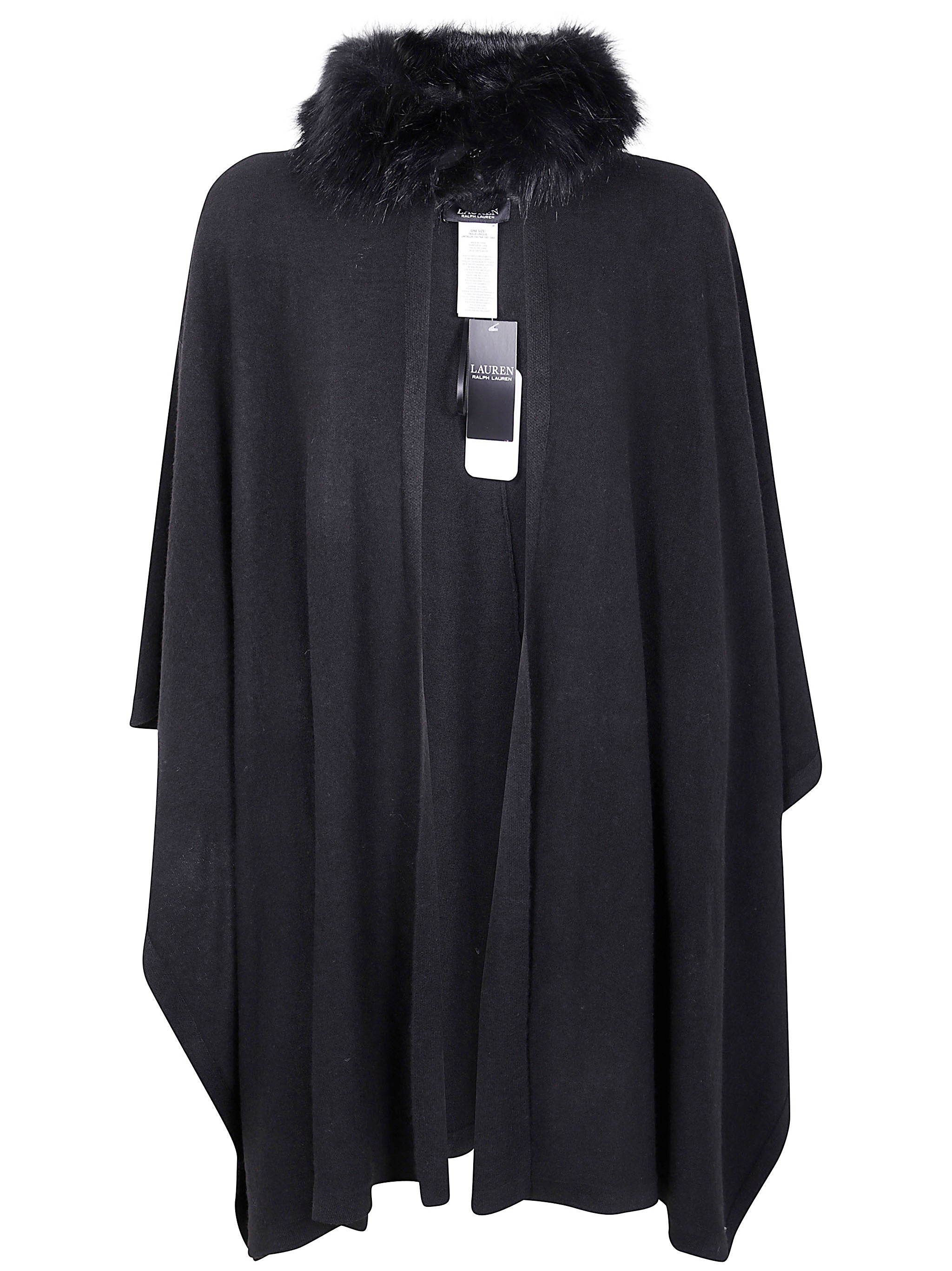 LAUREN RALPH LAUREN Collar Knit Cape