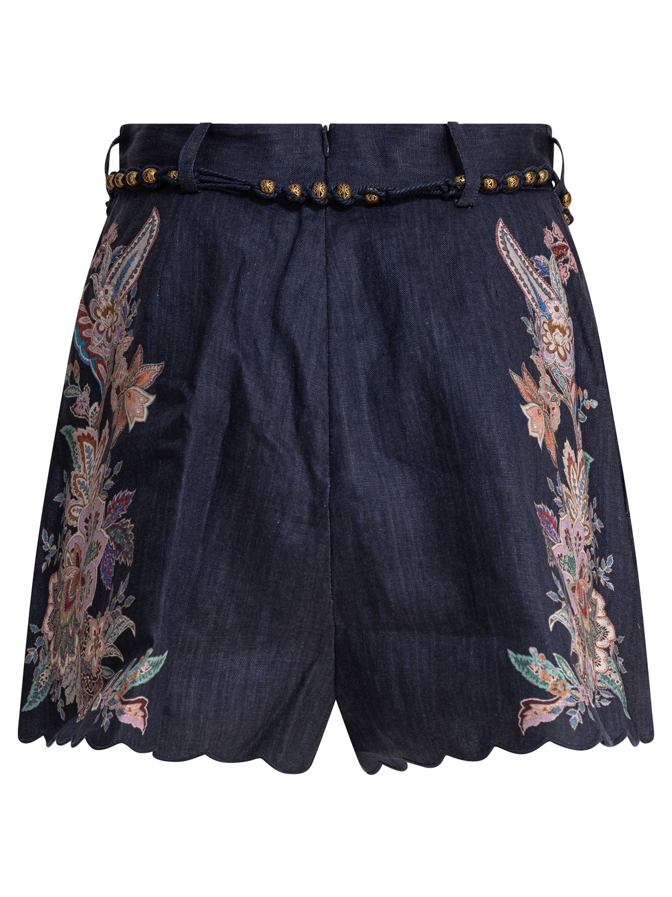 ZIMMERMANN Rhiannon Mini Printed Linen Shorts
