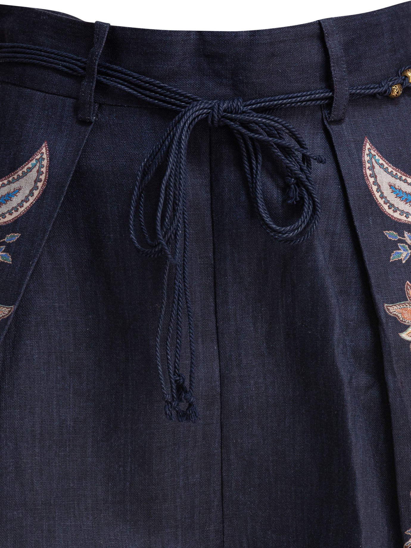 ZIMMERMANN Rhiannon Mini Printed Linen Shorts