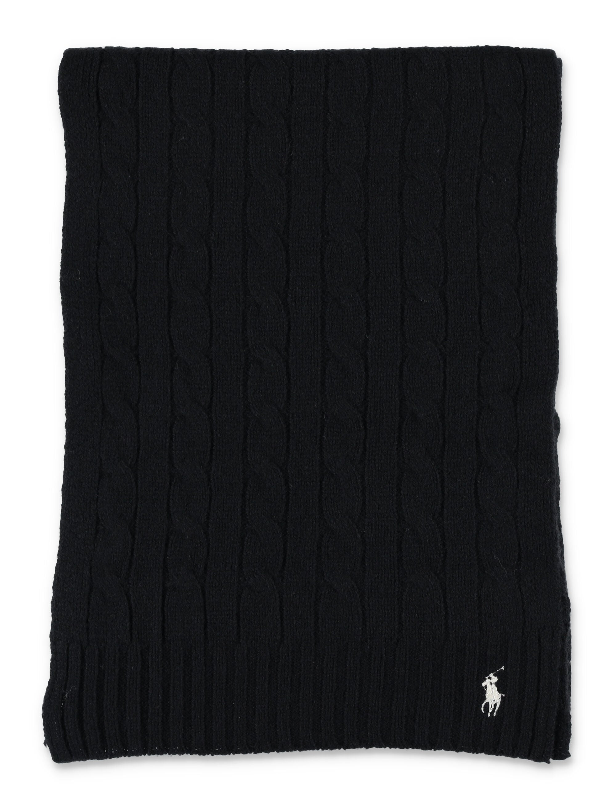 POLO RALPH LAUREN Cable-Knit Wool-Cashmere Scarf