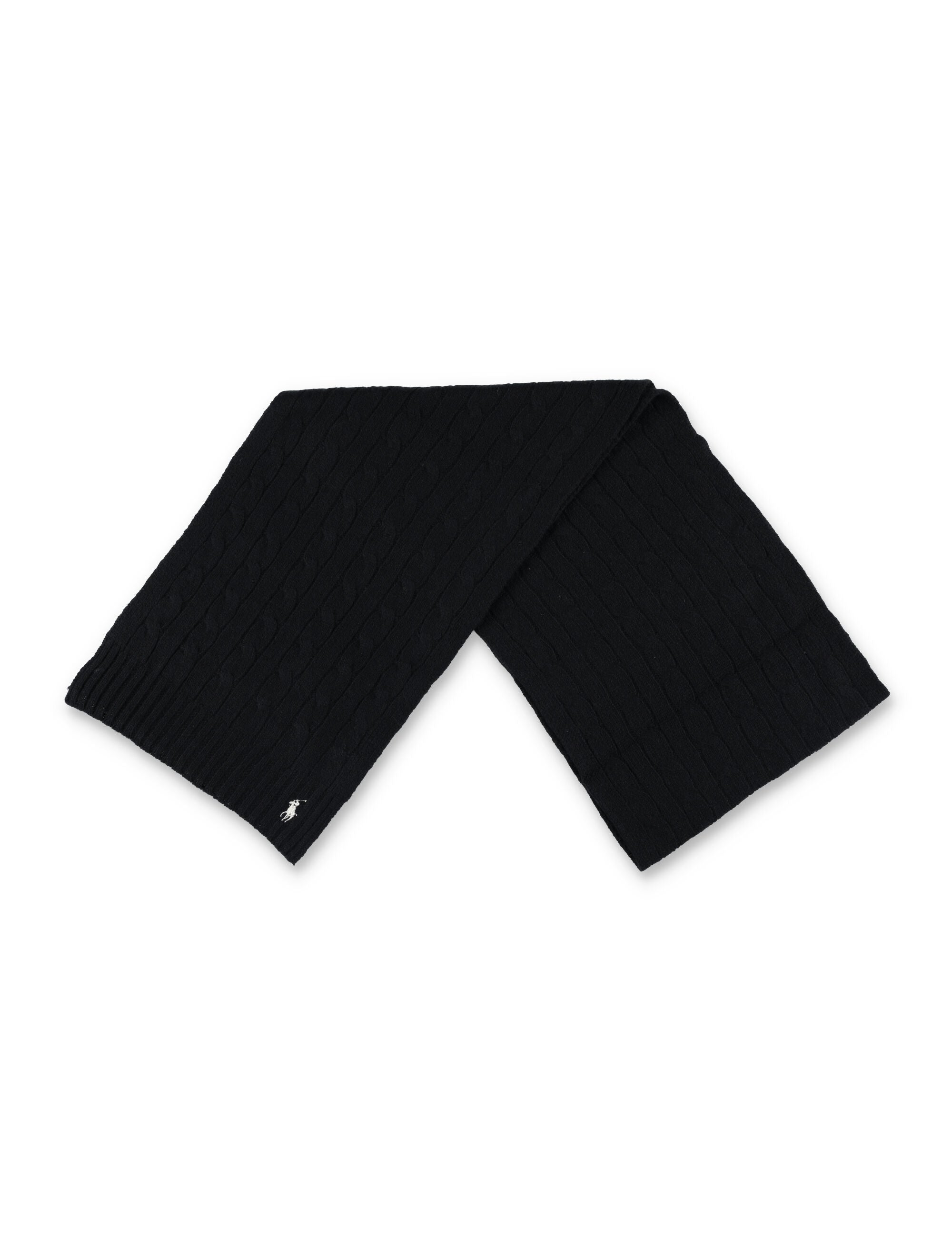 POLO RALPH LAUREN Cable-Knit Wool-Cashmere Scarf