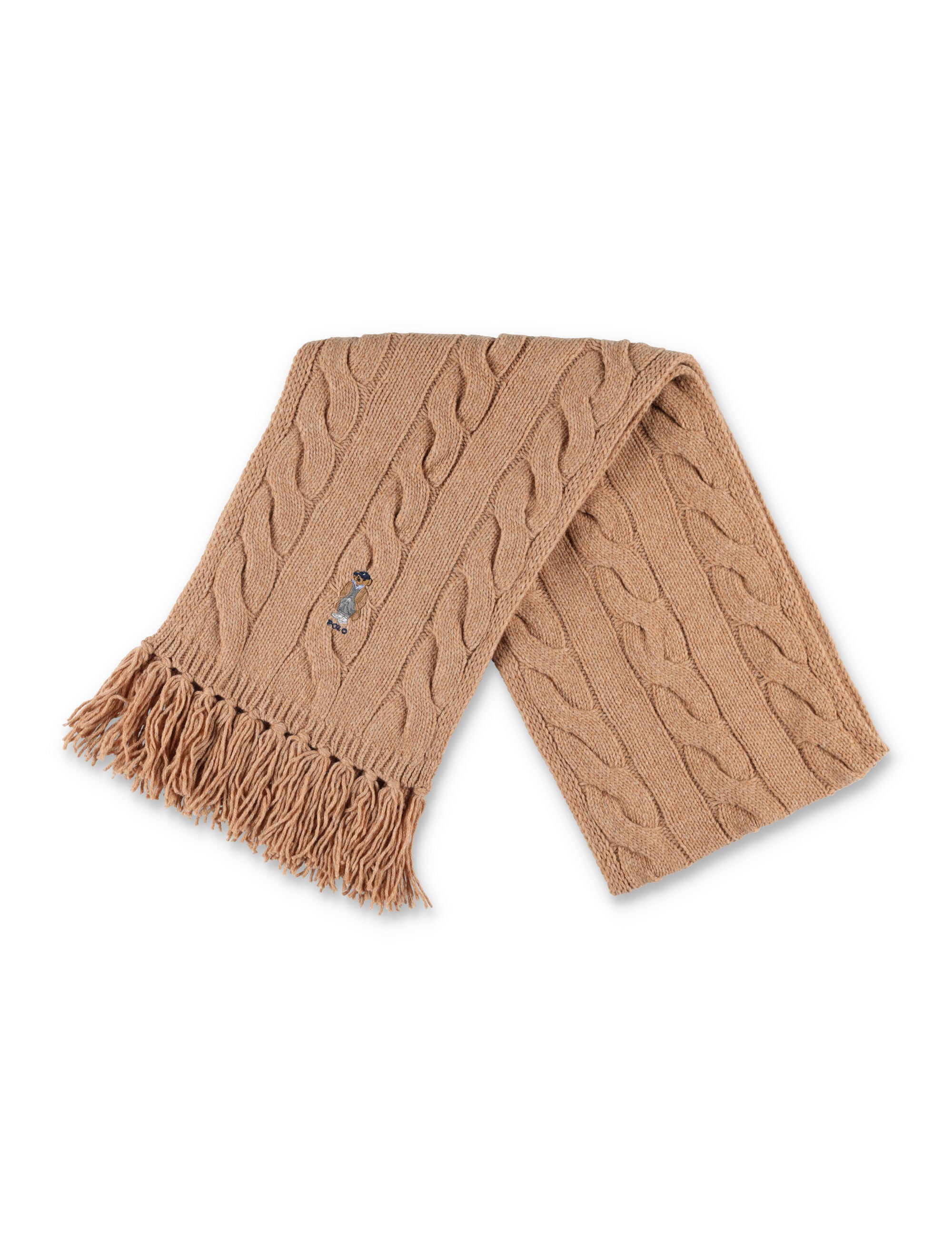POLO RALPH LAUREN Wool Cable Knit Scarf