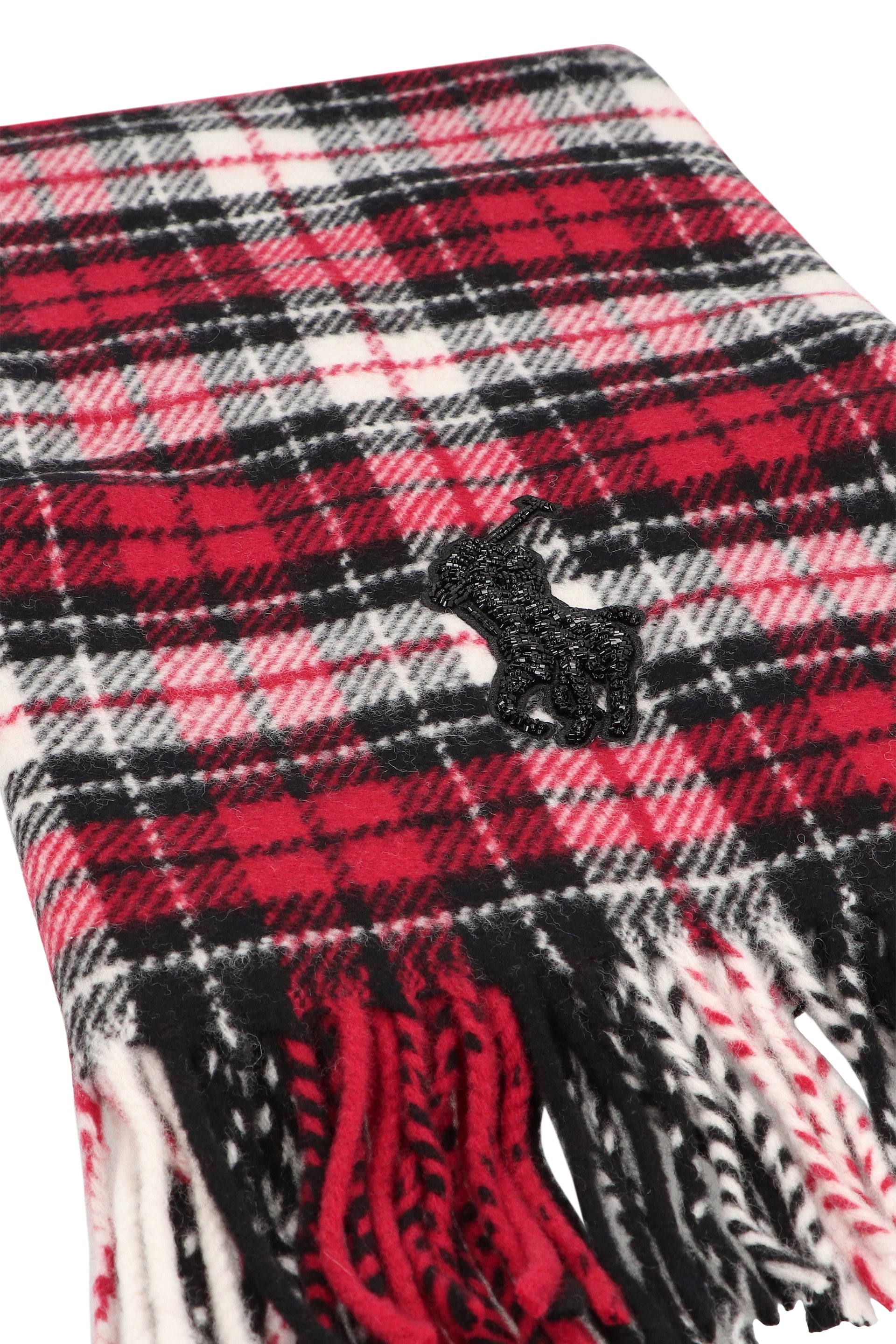 POLO RALPH LAUREN Wool Scarf with Beads - 51x213.5 cm