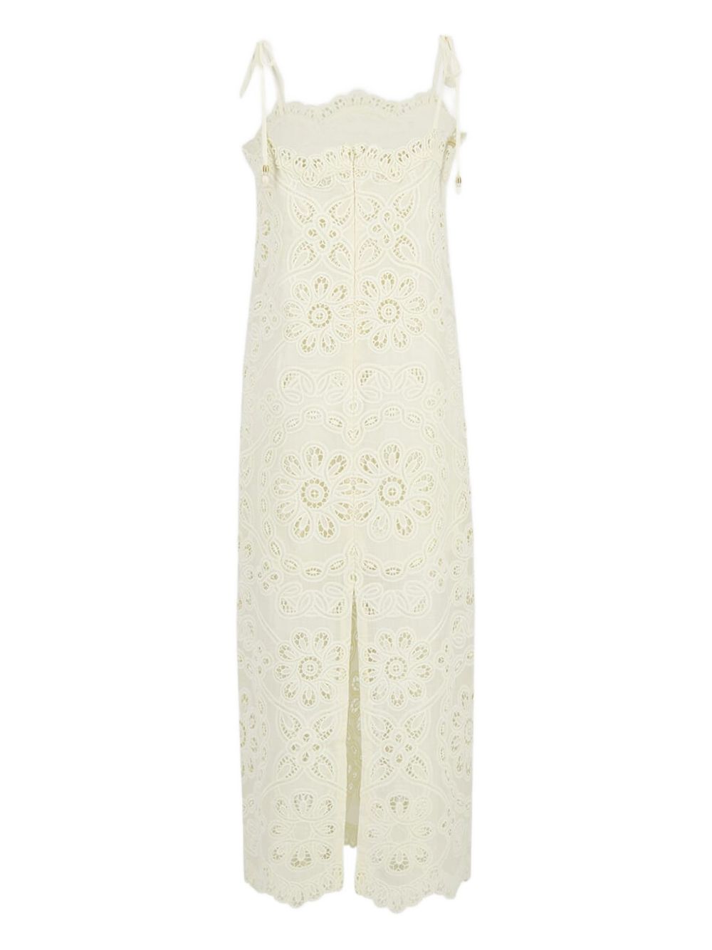 ZIMMERMANN Embroidered Mini Dress with Adjustable Tie Straps