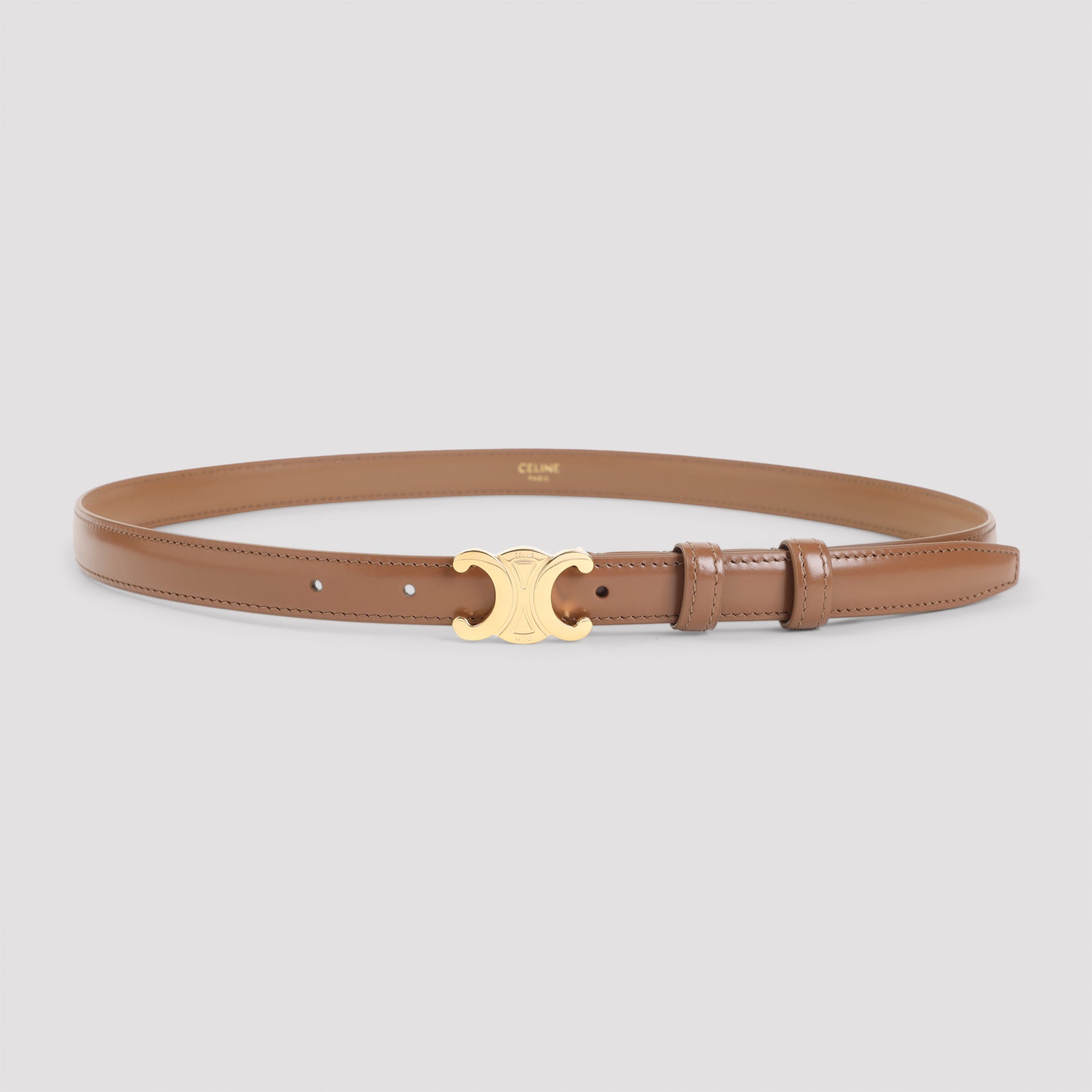 CELINE Triomphe Leather Belt