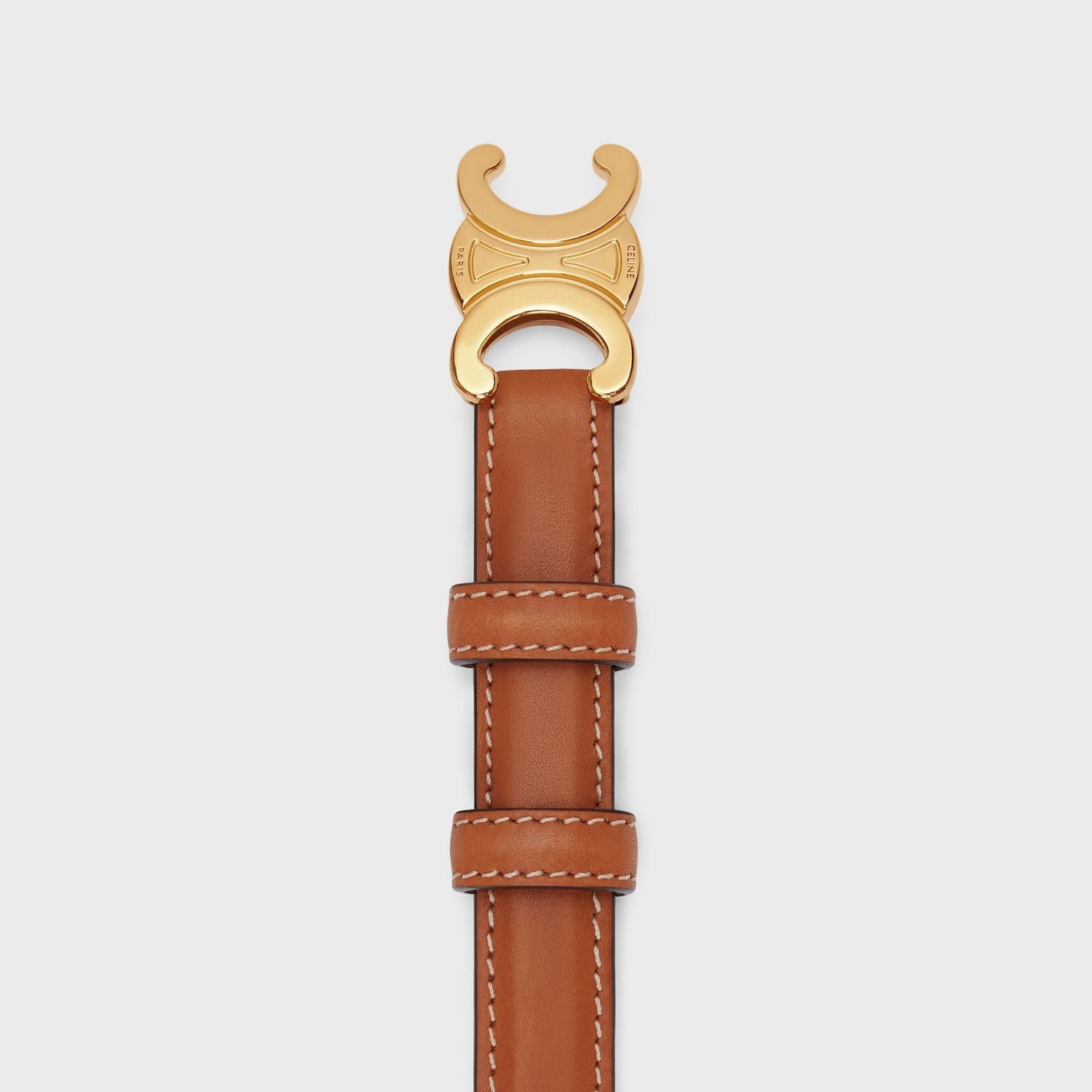 CELINE Mini 18mm Women's Calfskin Belt