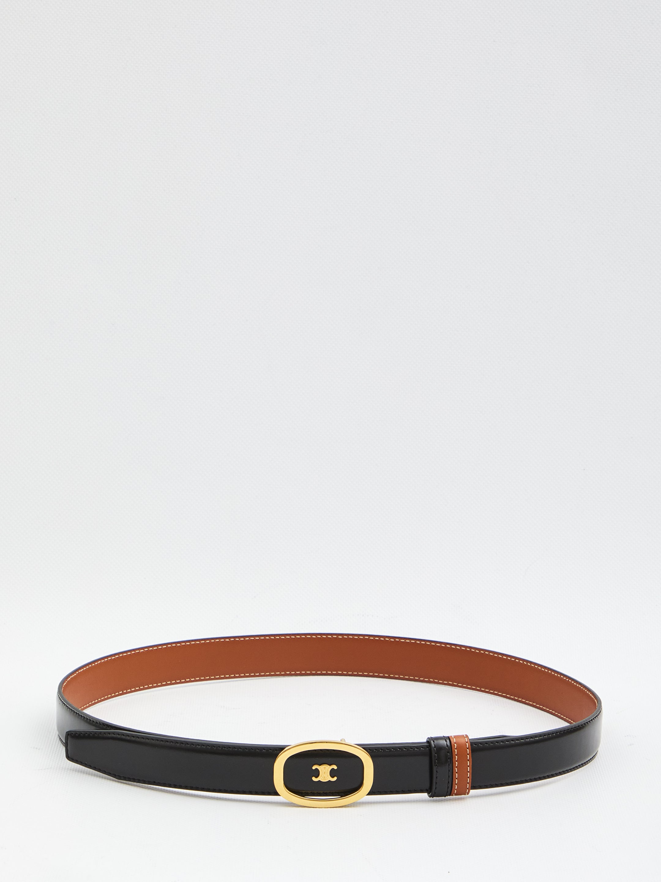 CELINE Reversible Calfskin Leather Belt - 2.5cm