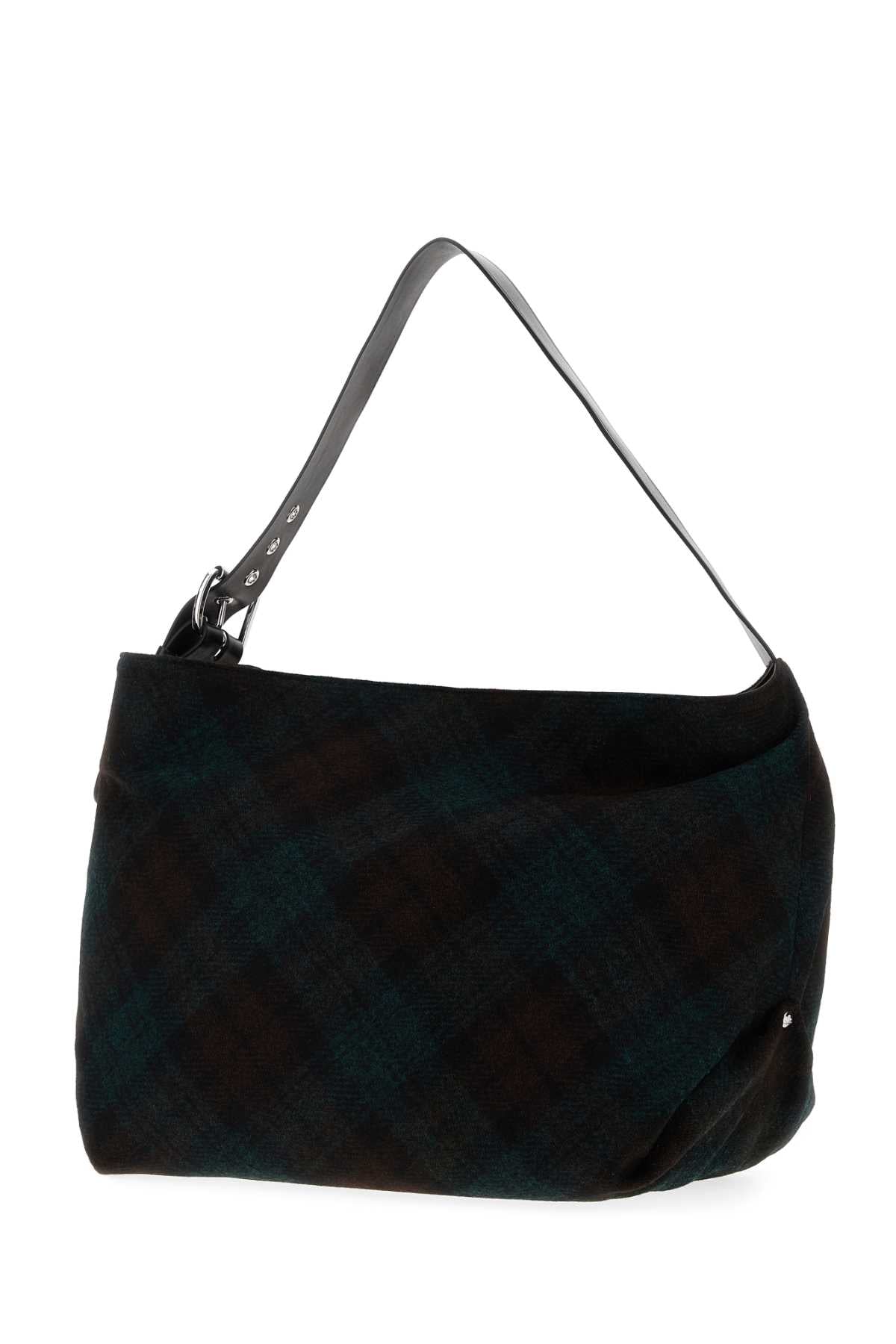 VIVIENNE WESTWOOD Mini Dark Check Wool Handbag
