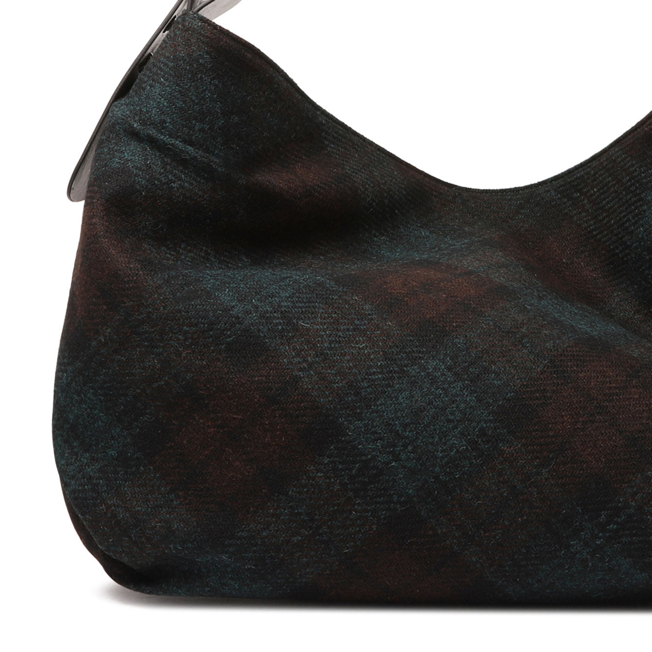 VIVIENNE WESTWOOD Mini Dark Check Wool Handbag