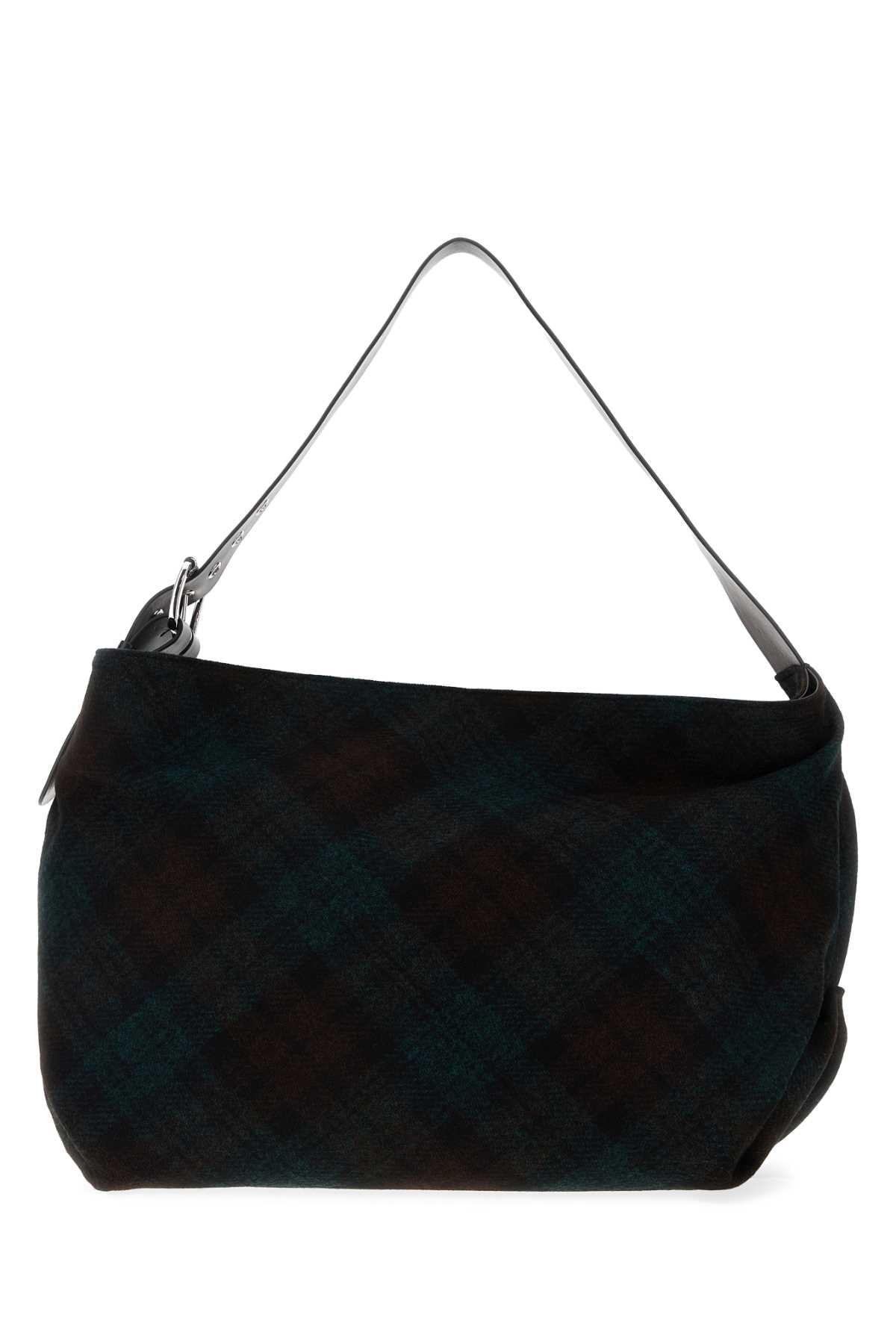 VIVIENNE WESTWOOD Mini Dark Check Wool Handbag