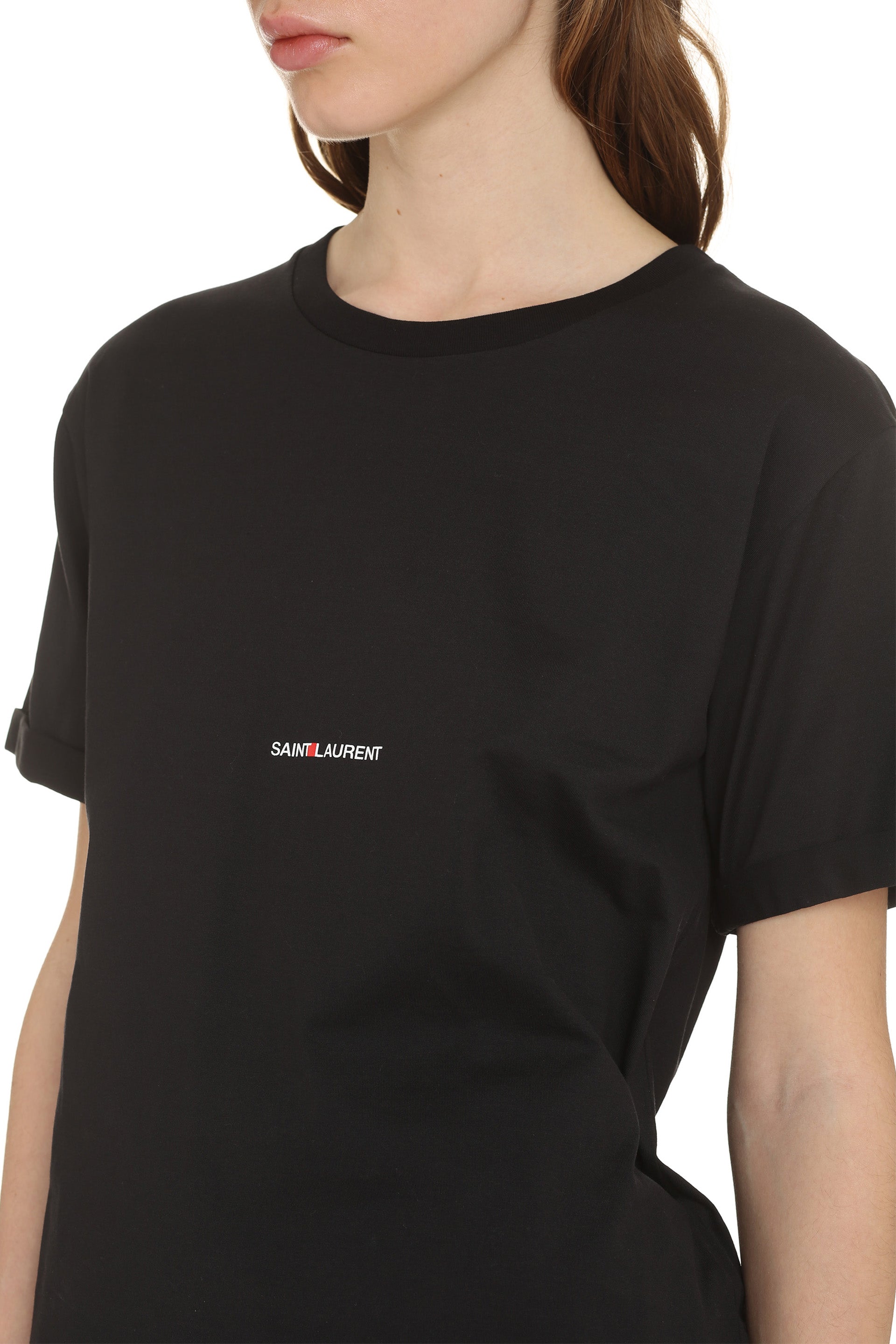 SAINT LAURENT Logo T-Shirt for Women