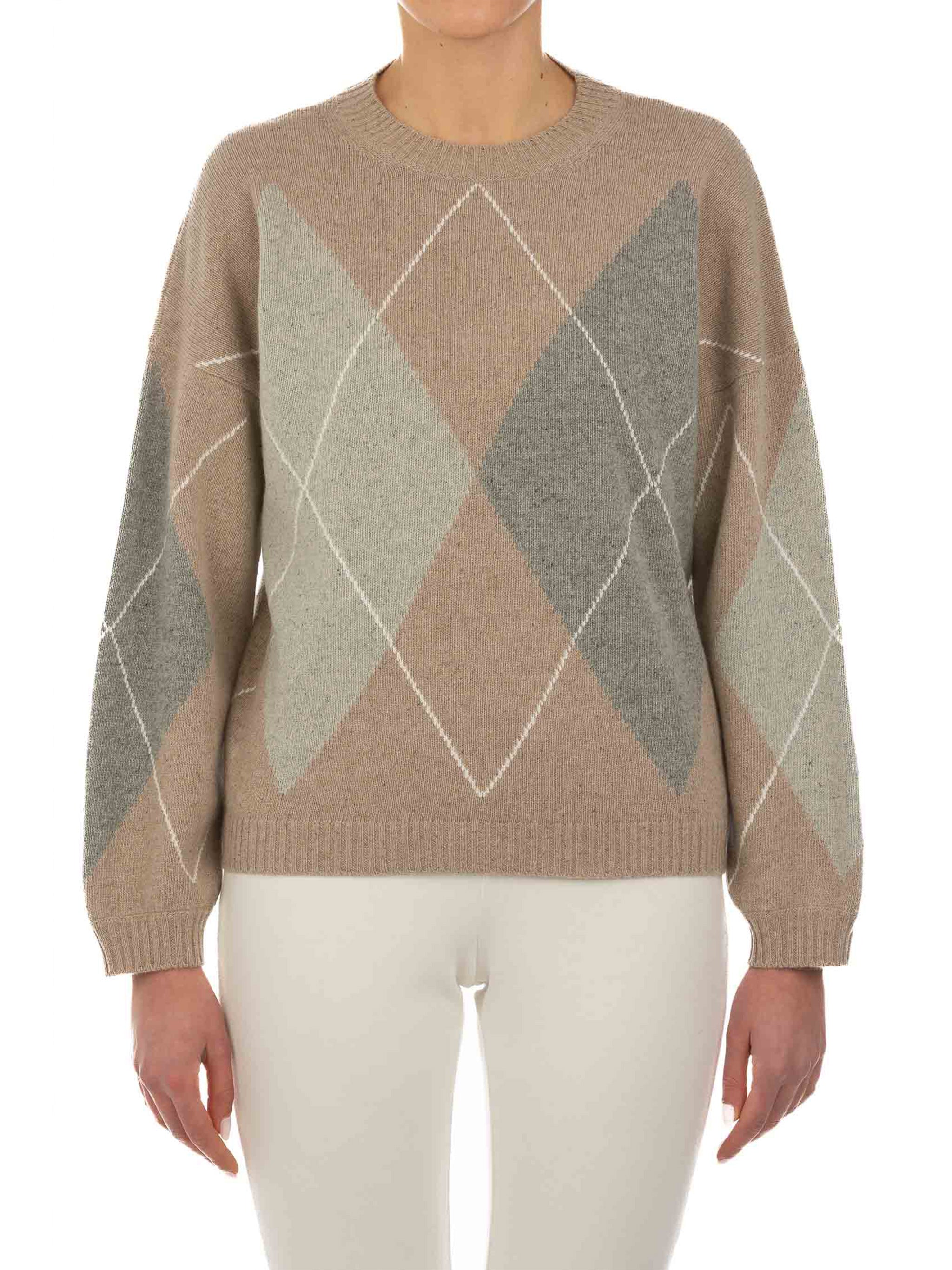 LE TRICOT PERUGIA Multicolor Wool Blend Pullover for Women - FW25