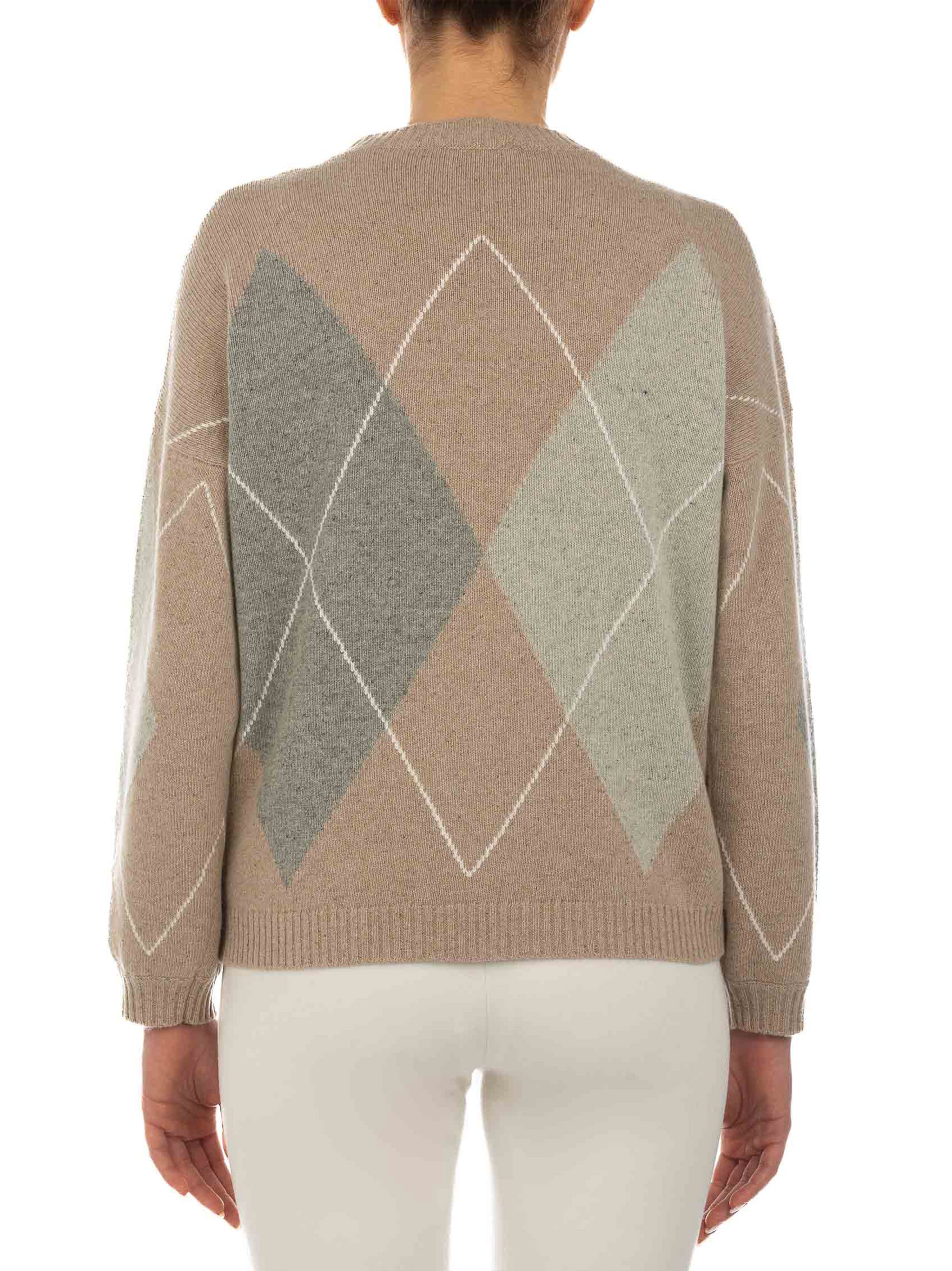 LE TRICOT PERUGIA Multicolor Wool Blend Pullover for Women - FW25