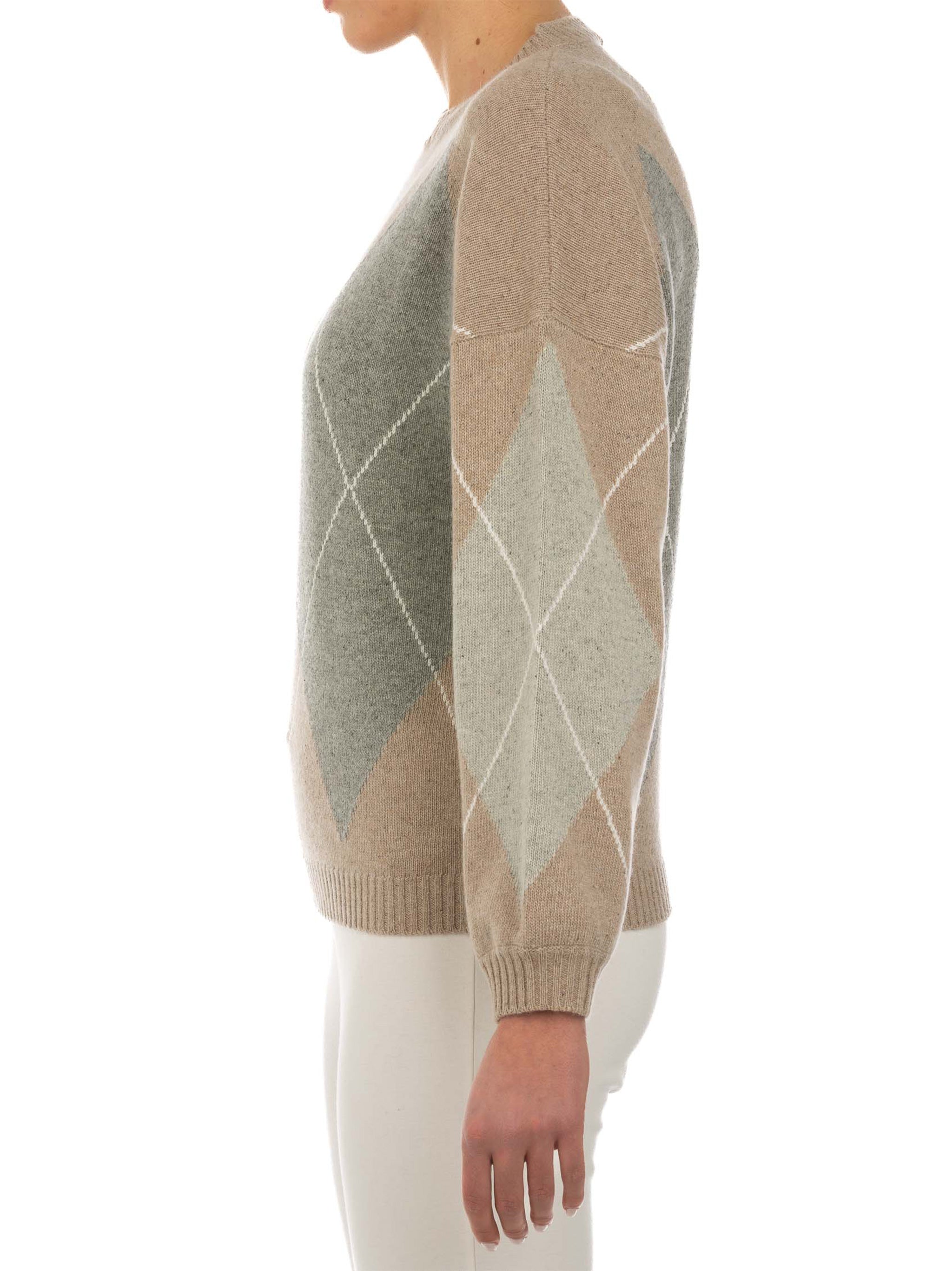 LE TRICOT PERUGIA Multicolor Wool Blend Pullover for Women - FW25