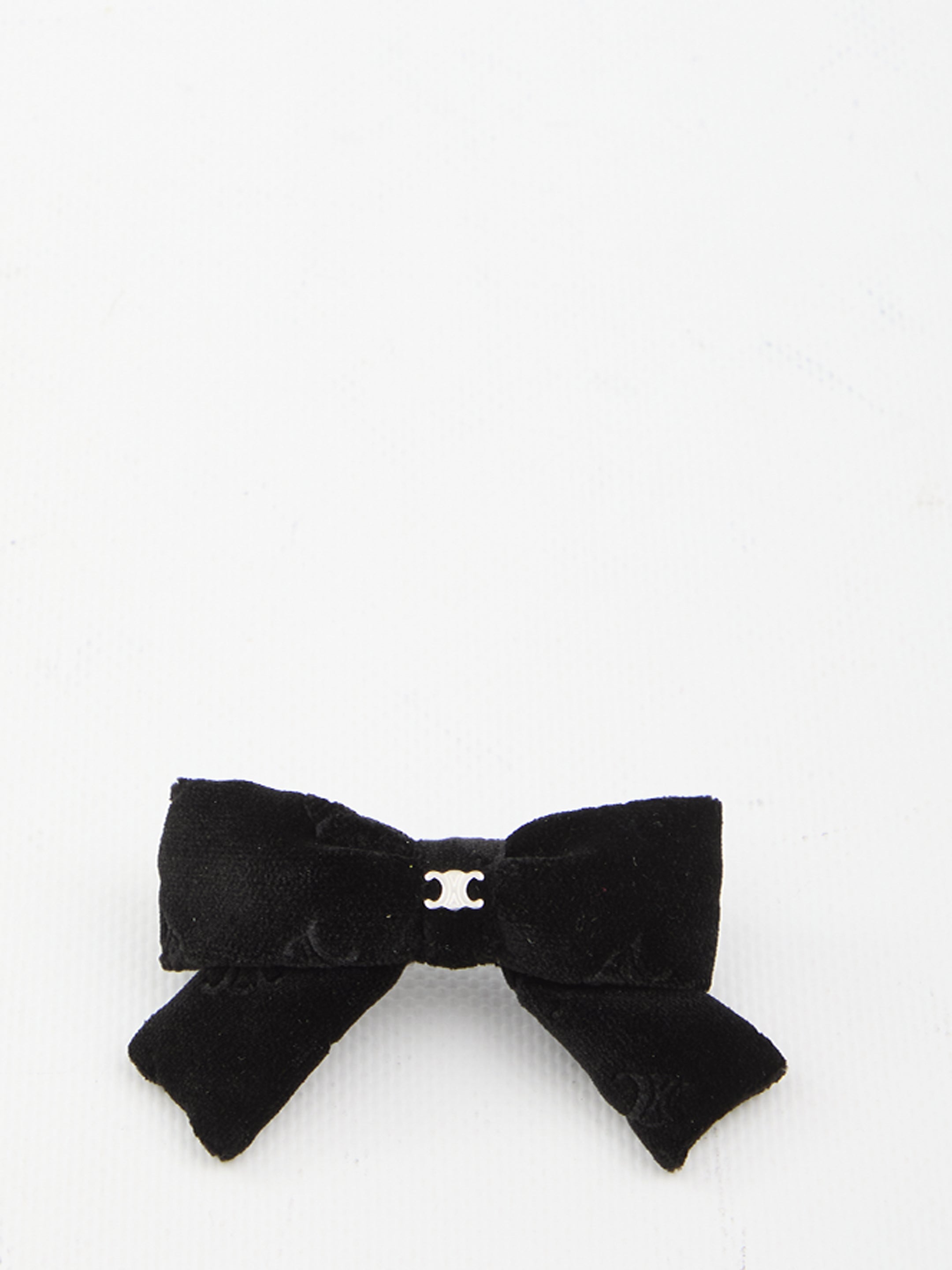 CELINE Triomphe Ribbon Mini Hair Clip