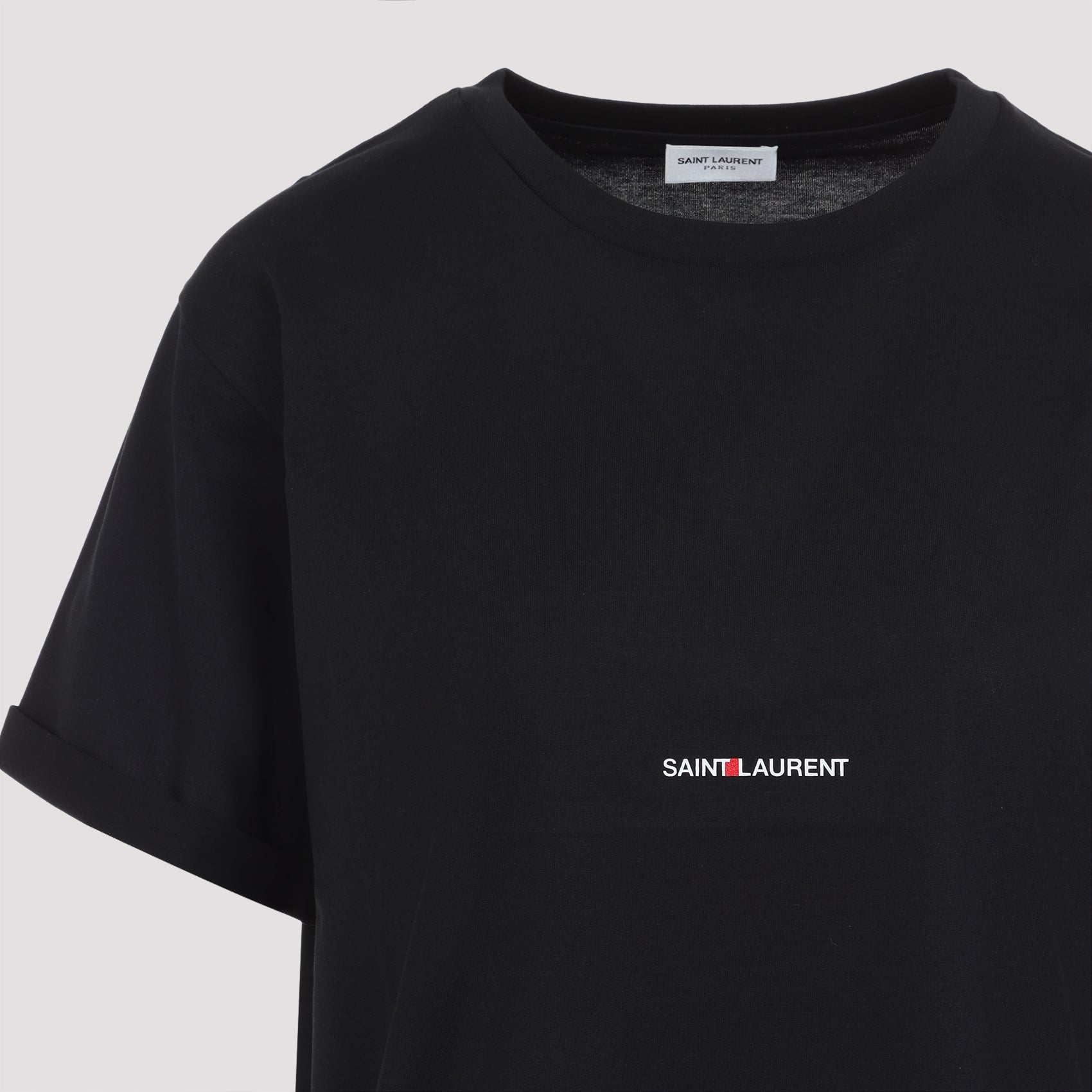 SAINT LAURENT Cotton Logo T-Shirt