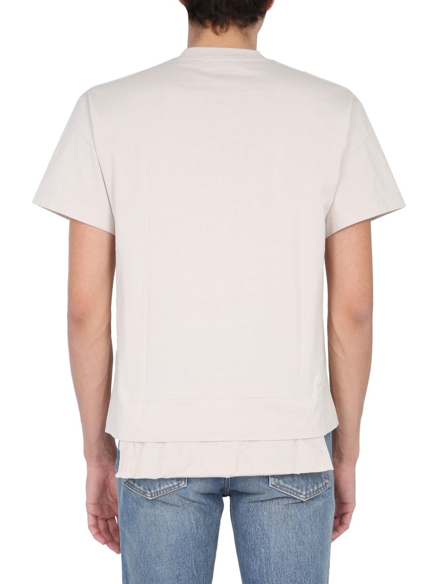 AMBUSH Unisex Crew Neck T-Shirt with Zip Pocket
