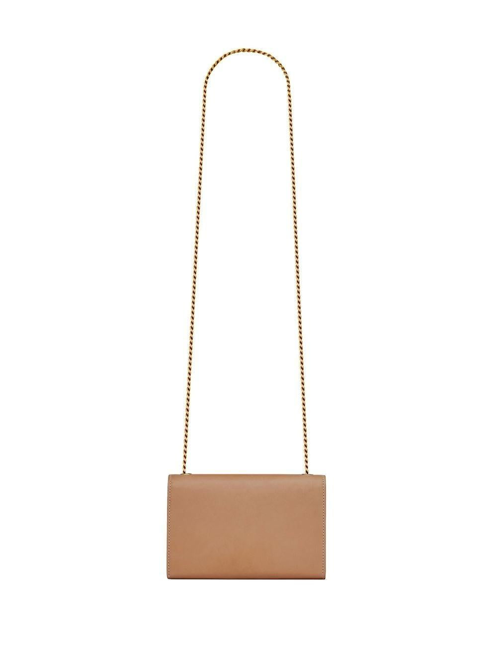 SAINT LAURENT Mini Logo Plaque Shoulder Handbag